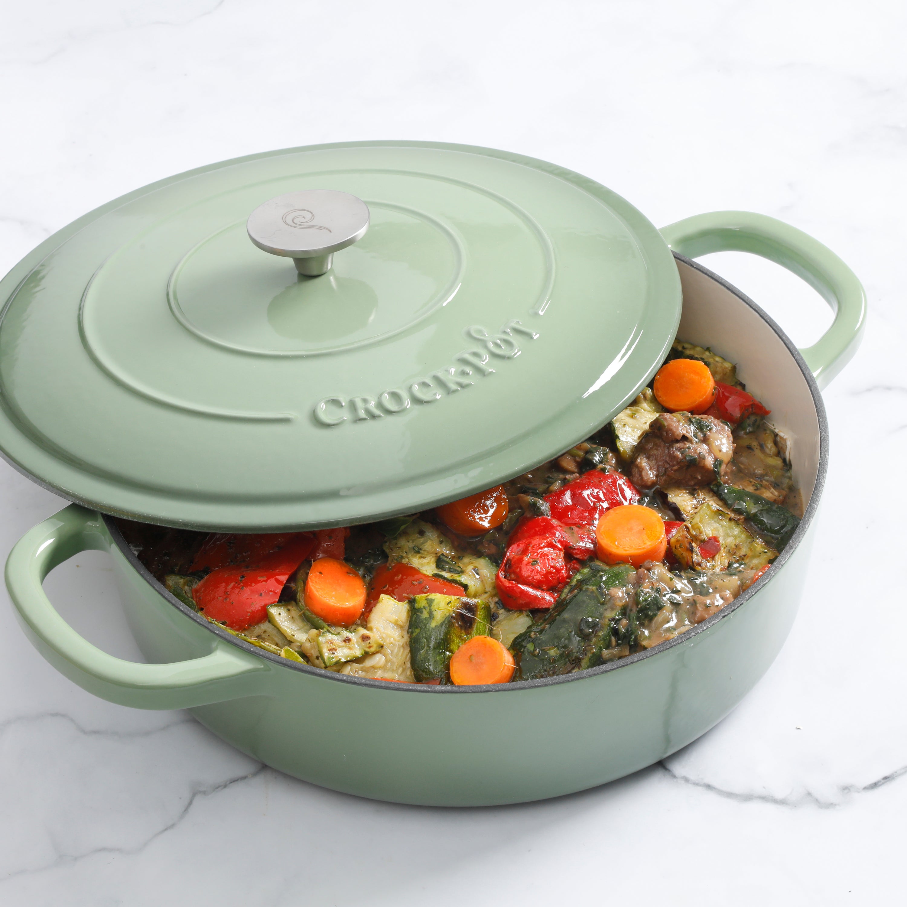 Crock Pot Artisan 5-Quart Enameled Cast Iron Braiser