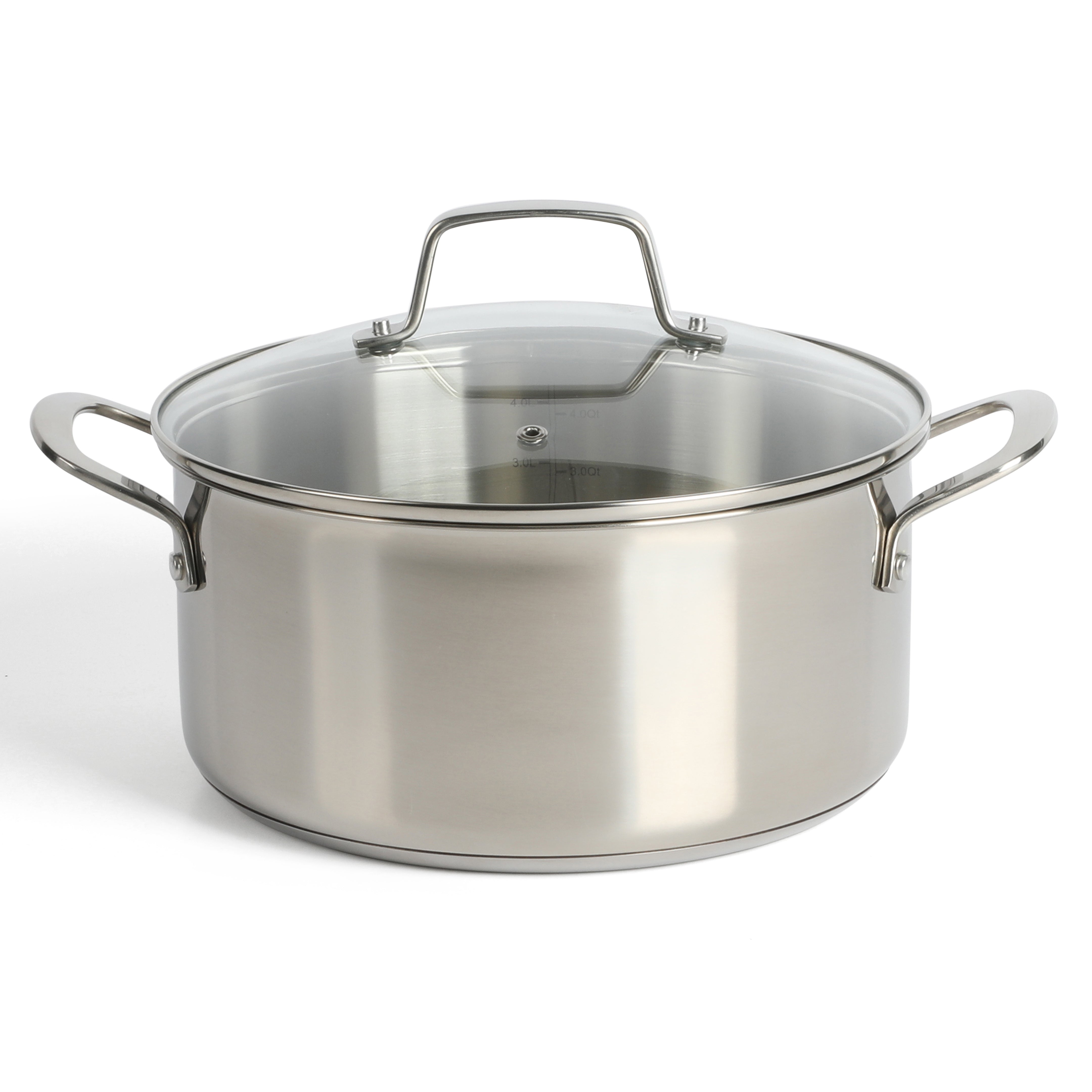 Martha Stewart Castelle 5-Quart Stainless Steel Dutch Oven