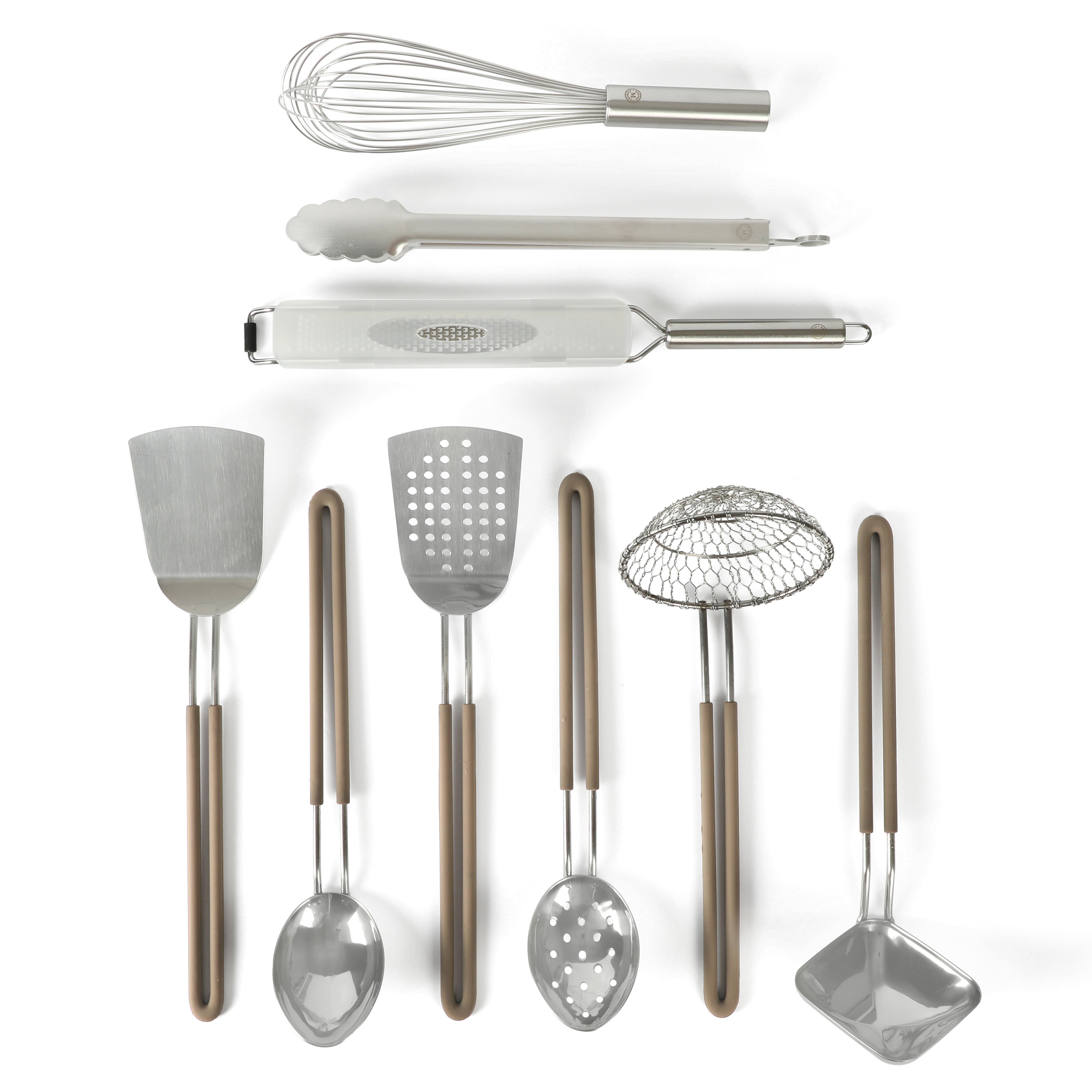 Martha Stewart 9-Piece Stainless Steel Prep & Serve Kitchen Gadgets and Tool Set