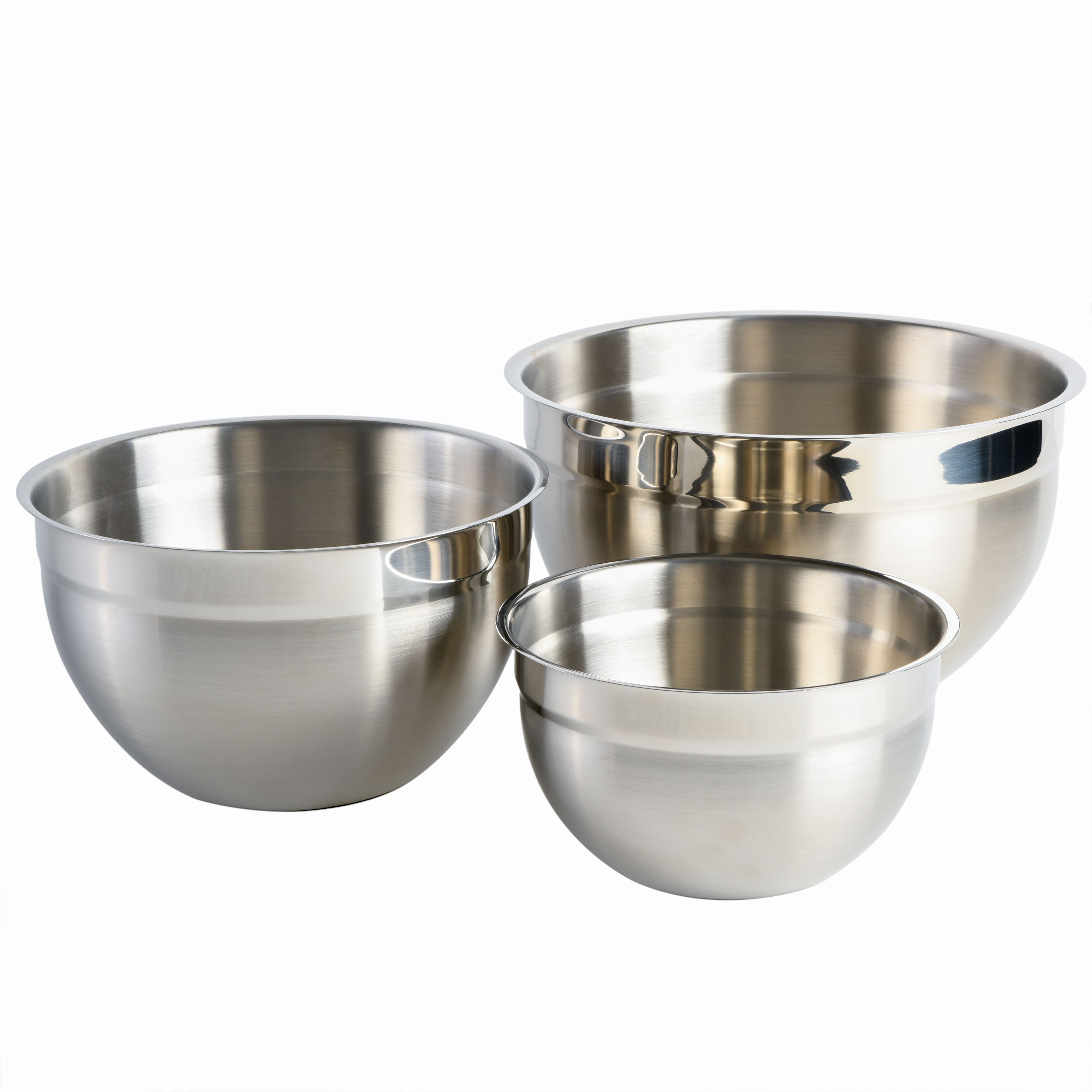 Mainstays SS 8QT Multi-Use Mixing Bowl for Prepping, Serving or Storage 