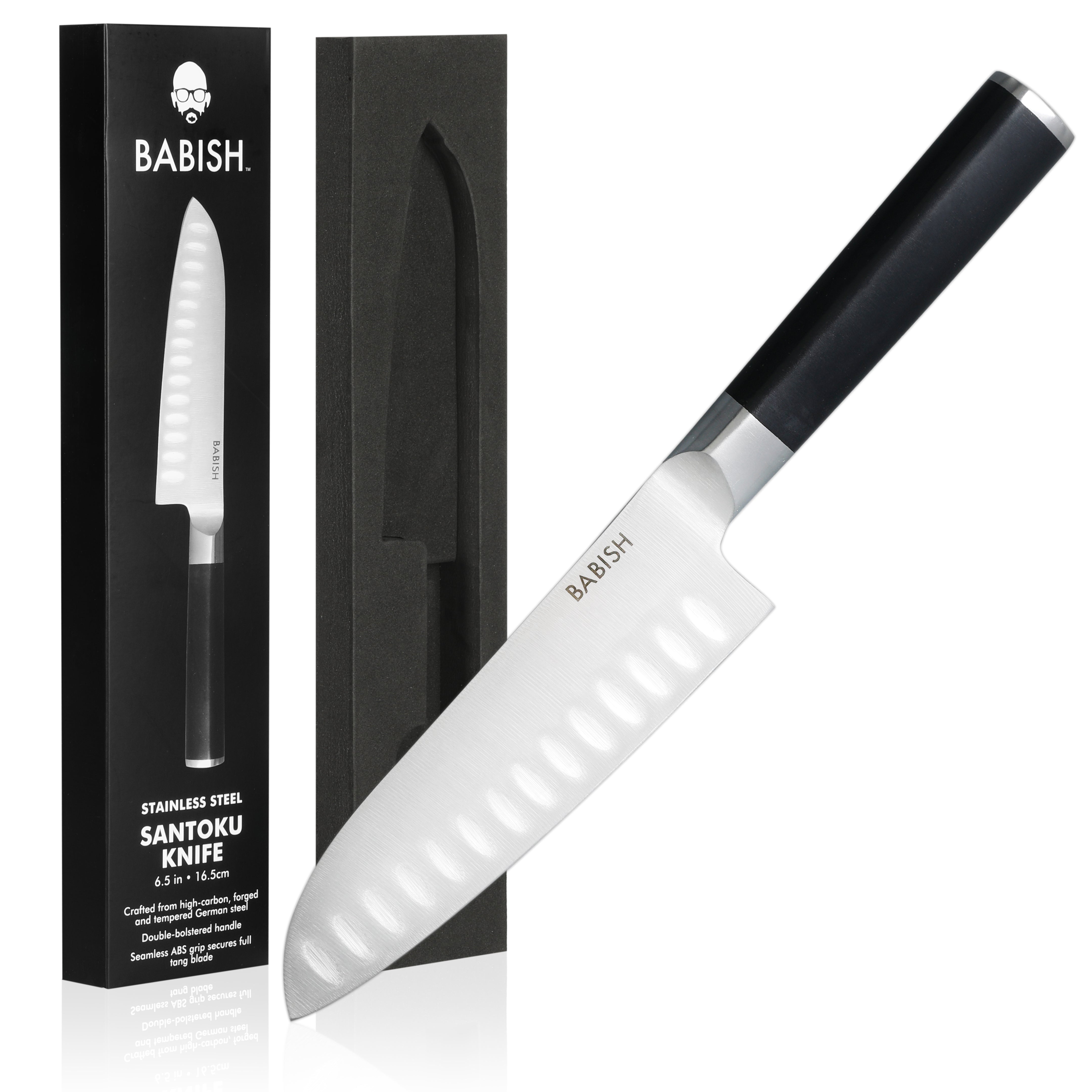 Babish High-Carbon 1.4116 German Steel 6.5" Santoku Knife