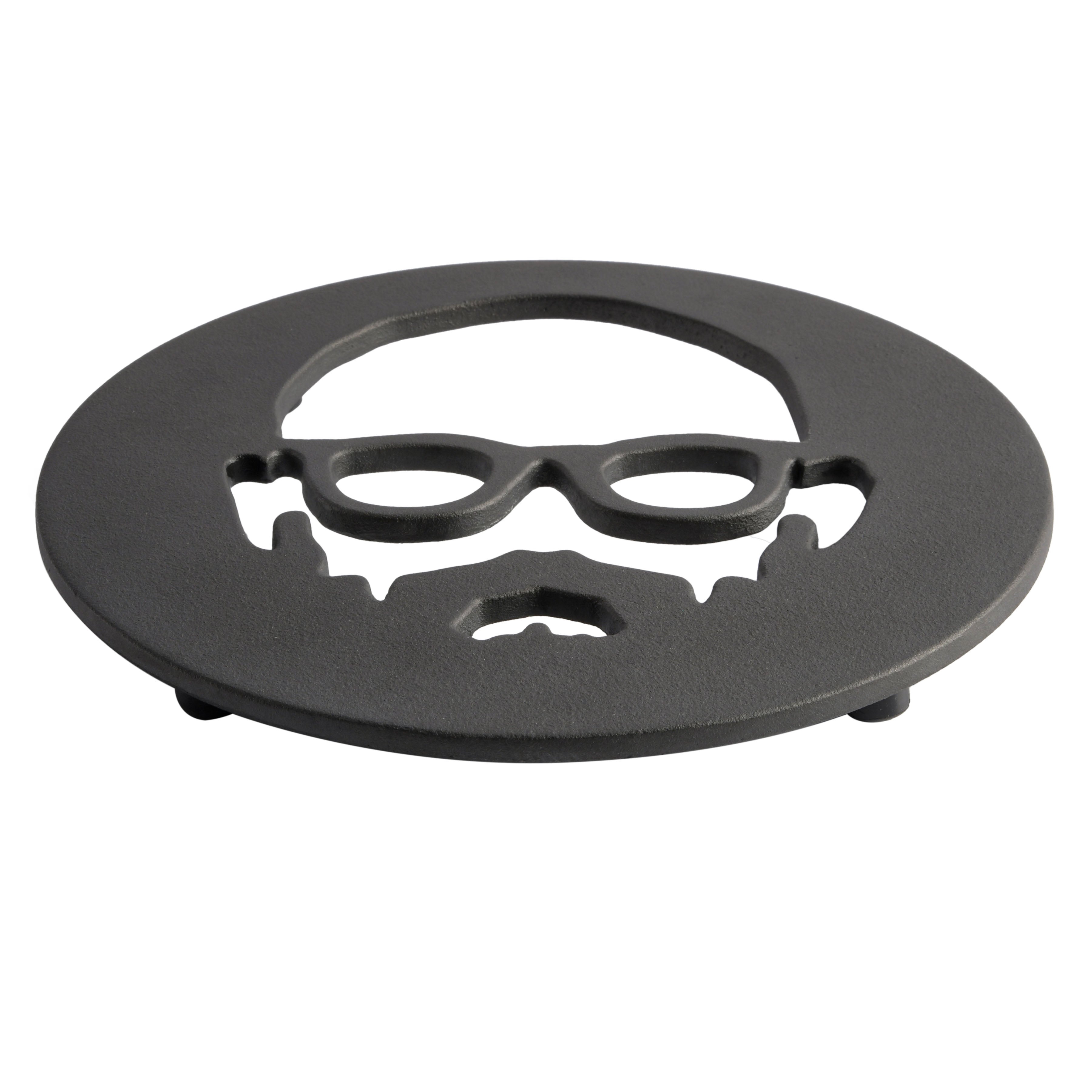 Babish Cast Iron 8-Inch Preseasoned Face Trivet