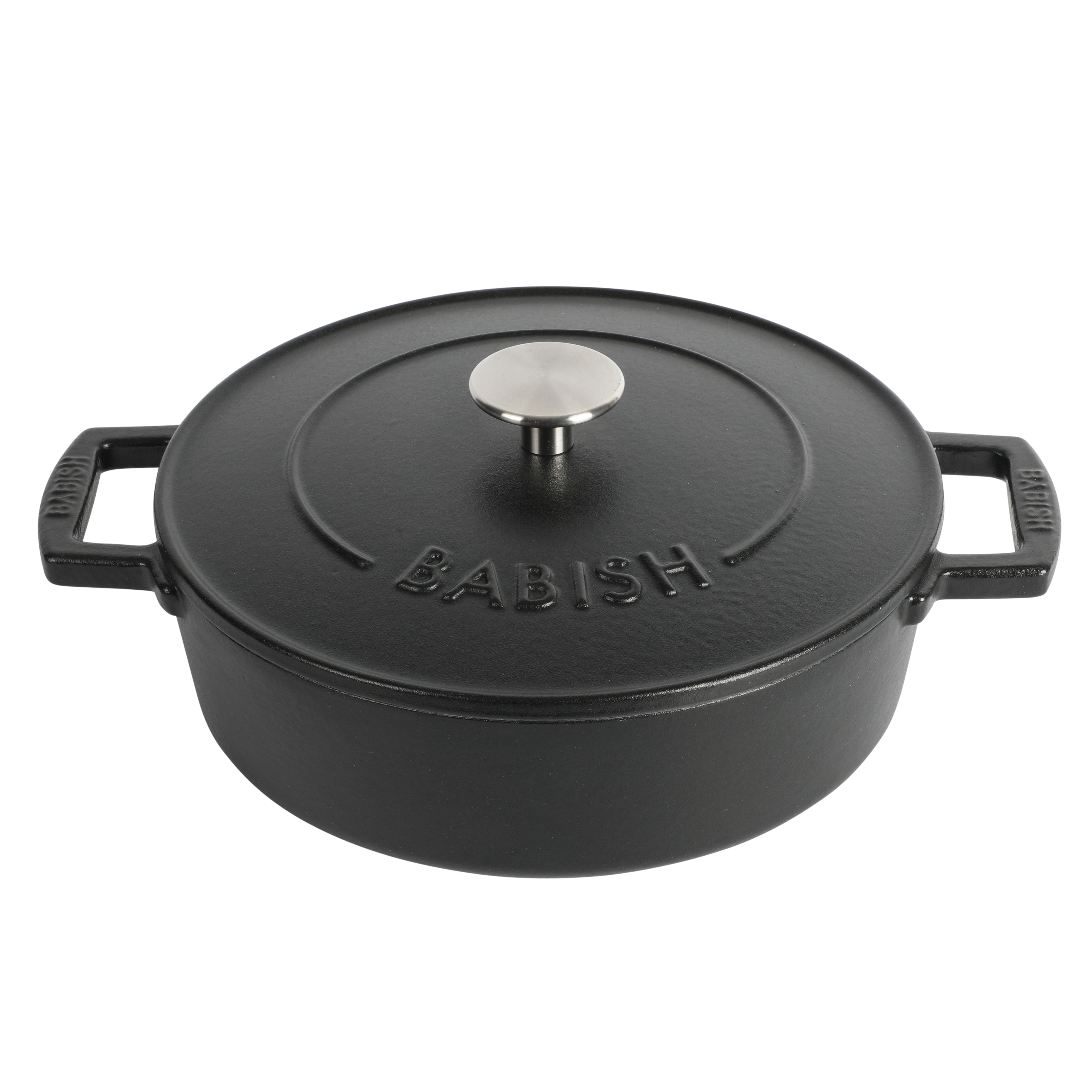 3-Quart Cast Iron Enamel Covered Dutch Oven with Lid