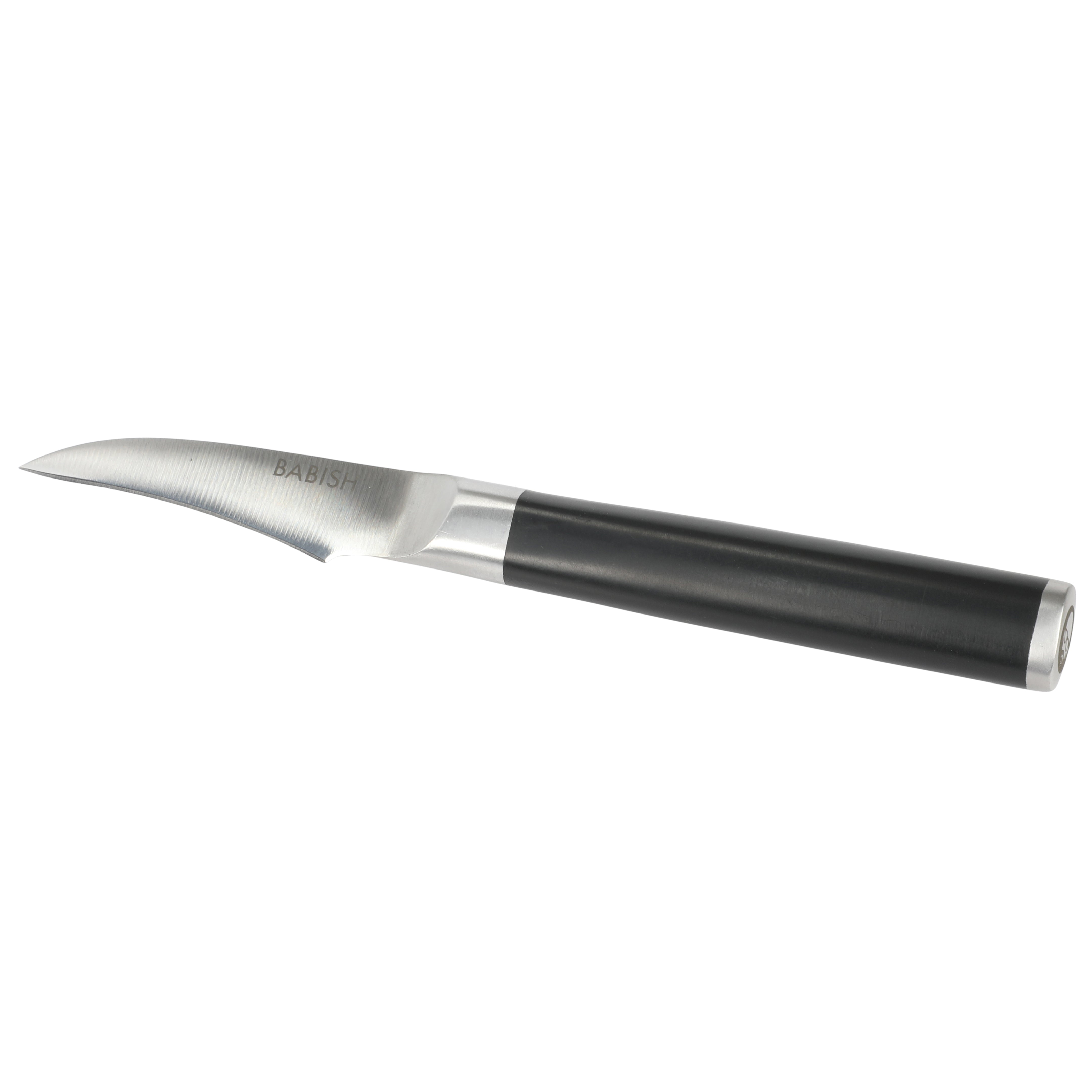  Babish German High-Carbon 1.4116 Steel Cutlery, 3-Piece w/Knife  Roll & High-Carbon 1.4116 German Steel Cutlery, 6.5 Santoku Knife: Home &  Kitchen