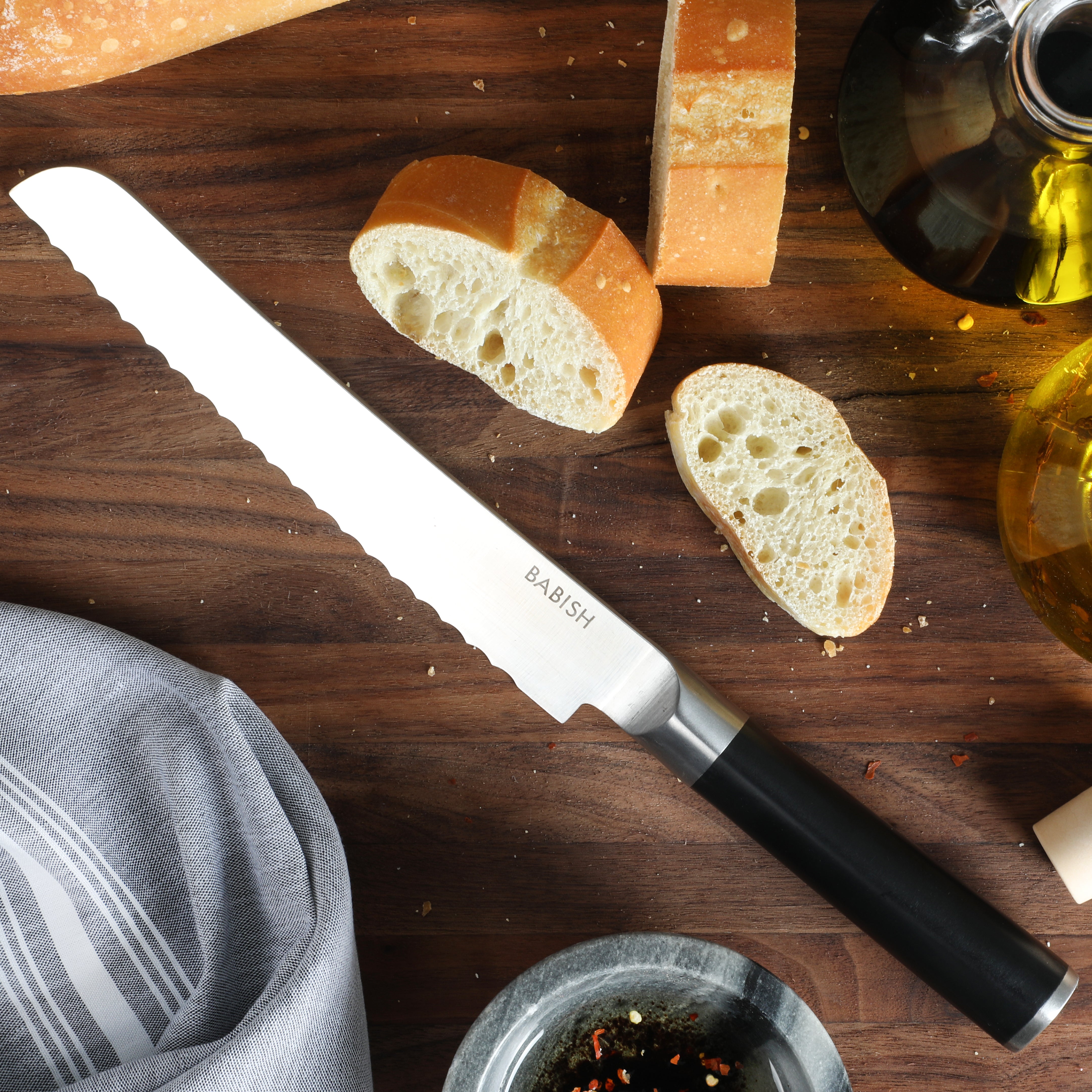 Babish High-Carbon 1.4116 German Steel 8" Bread Knife