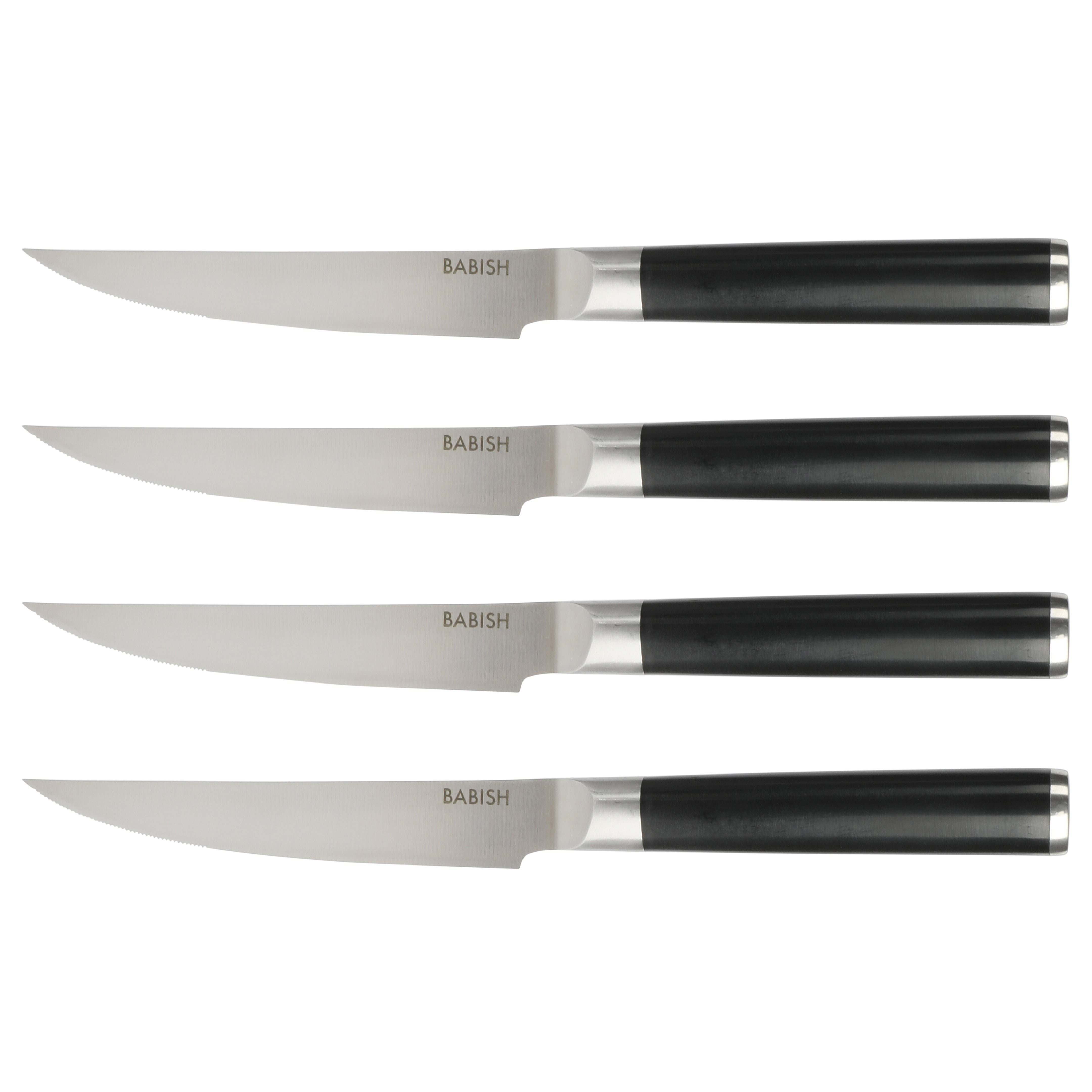 Babish High-Carbon 1.4116 German Steel 5" Steak Knife Set 4-Pack