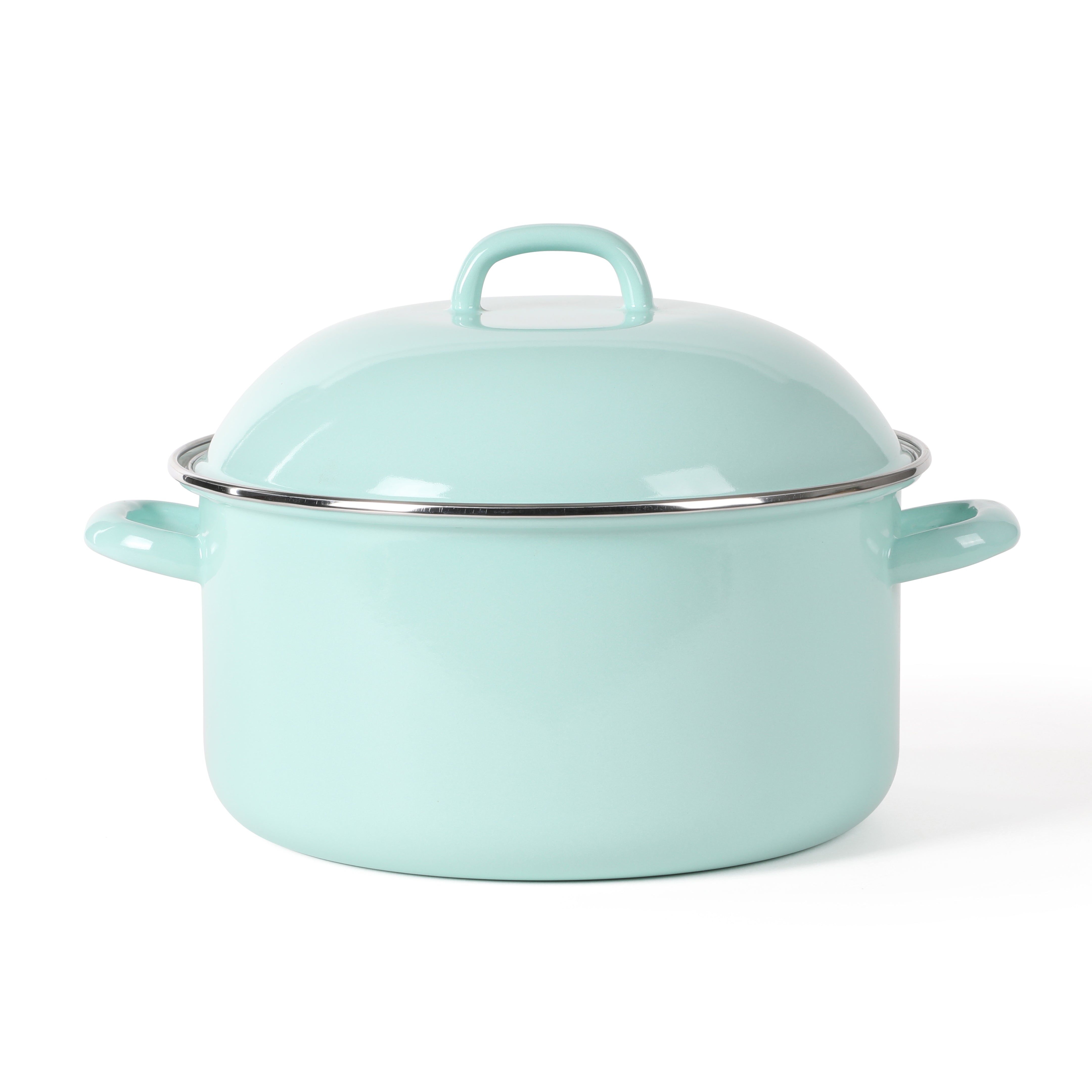 Martha Stewart 6-Quart Enamel on Steel Dutch Oven - Martha Blue