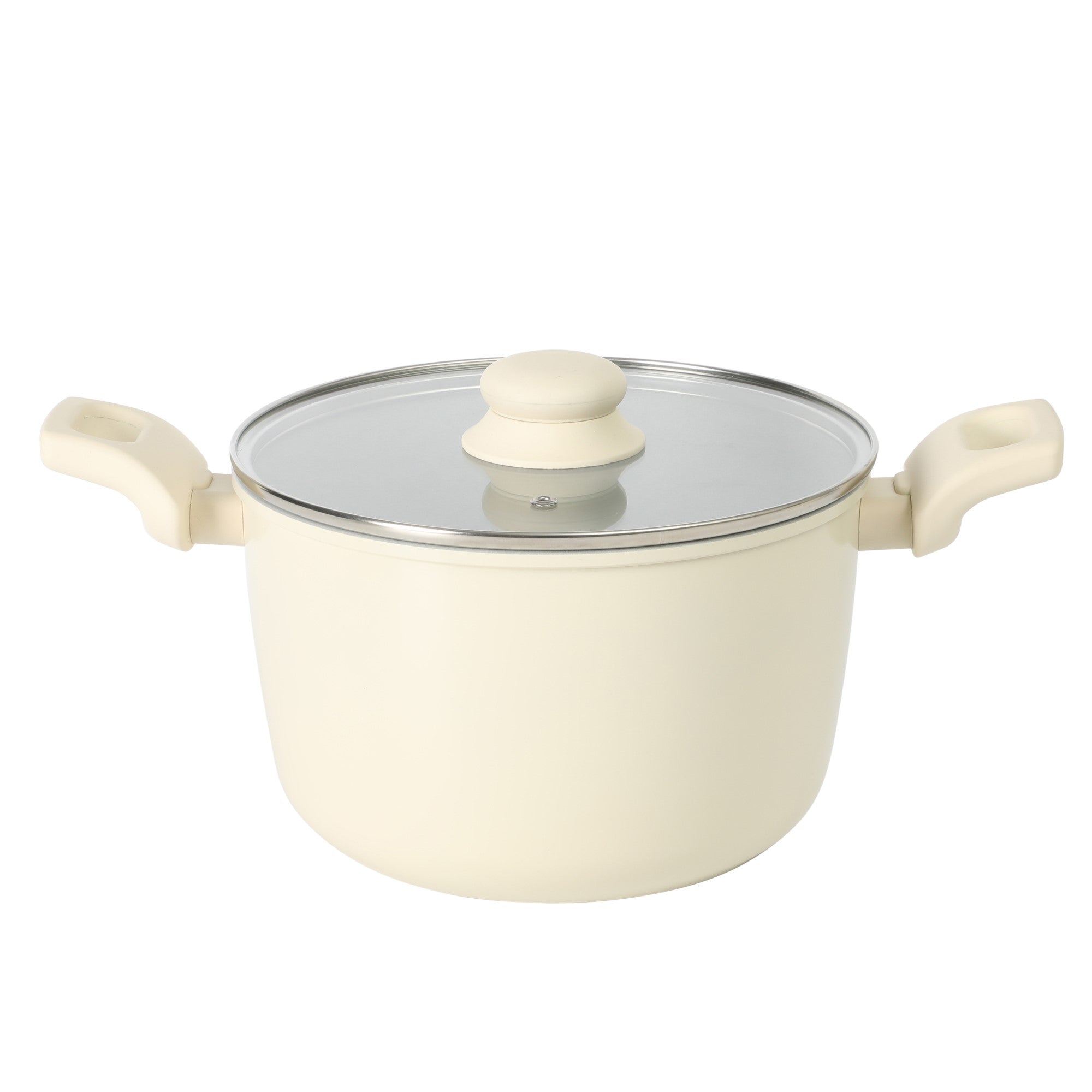 Gibson Home Barnsdall 10 Piece Premium PFA Free Ceramic Nonstick Pots and Pans Aluminum Cookware Set W/ Kitchen Tools - Linen