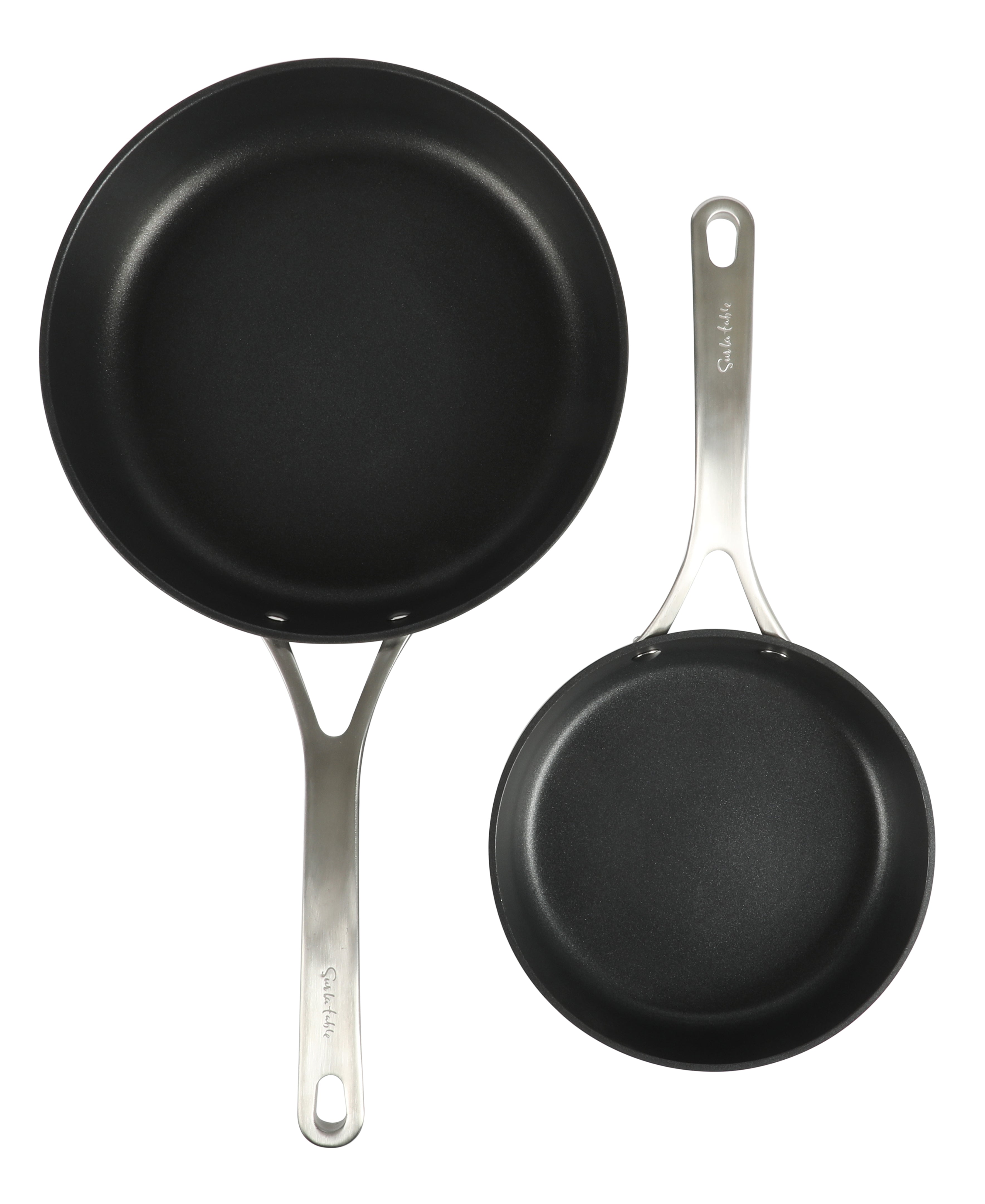 Sur La Table Market 2-Piece 10 & 12 Inch Premium Nonstick Hard Anodized Aluminum Fry Pan Set