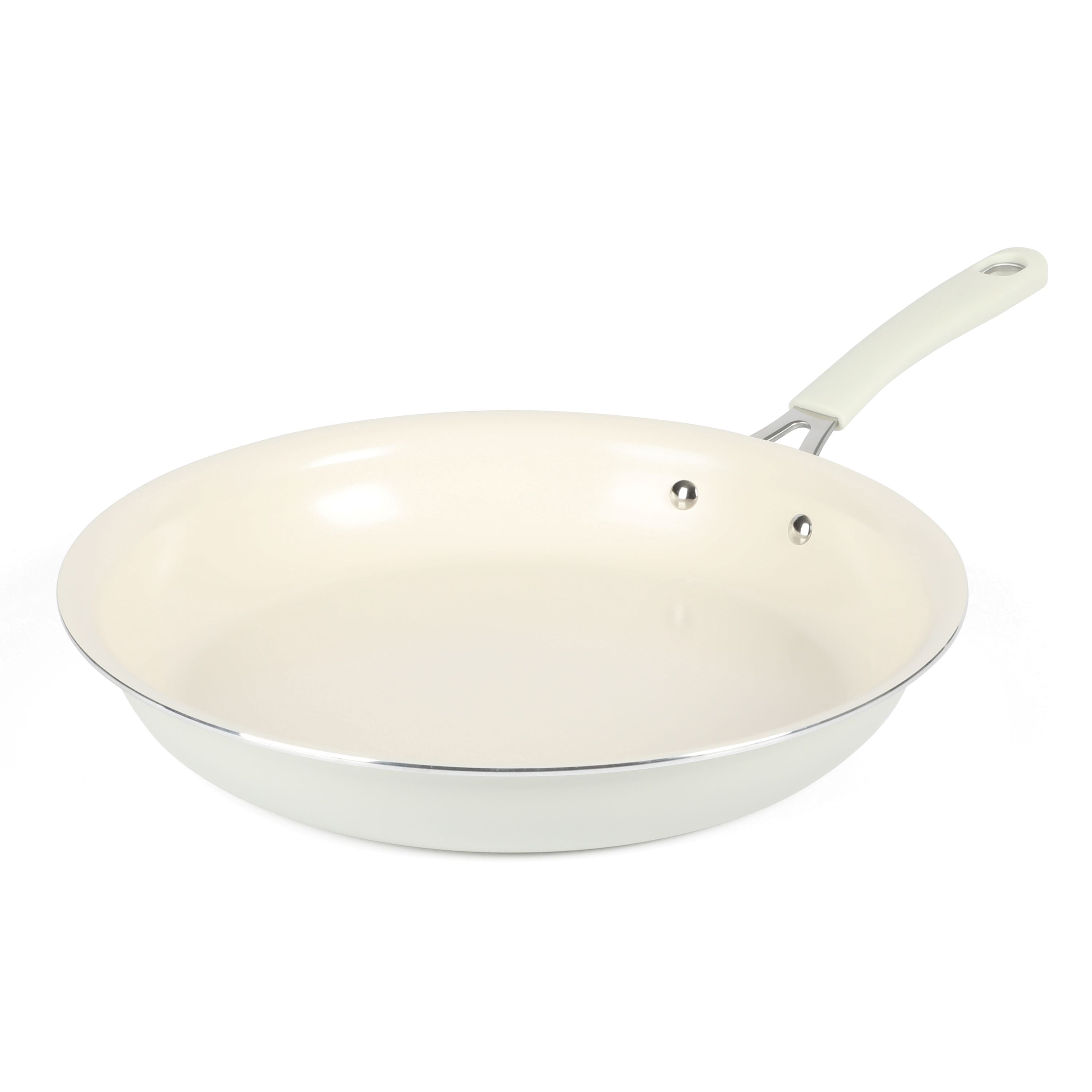 Martha Stewart Everyday Charlemont 12-Inch Linen Aluminum Fry Pan