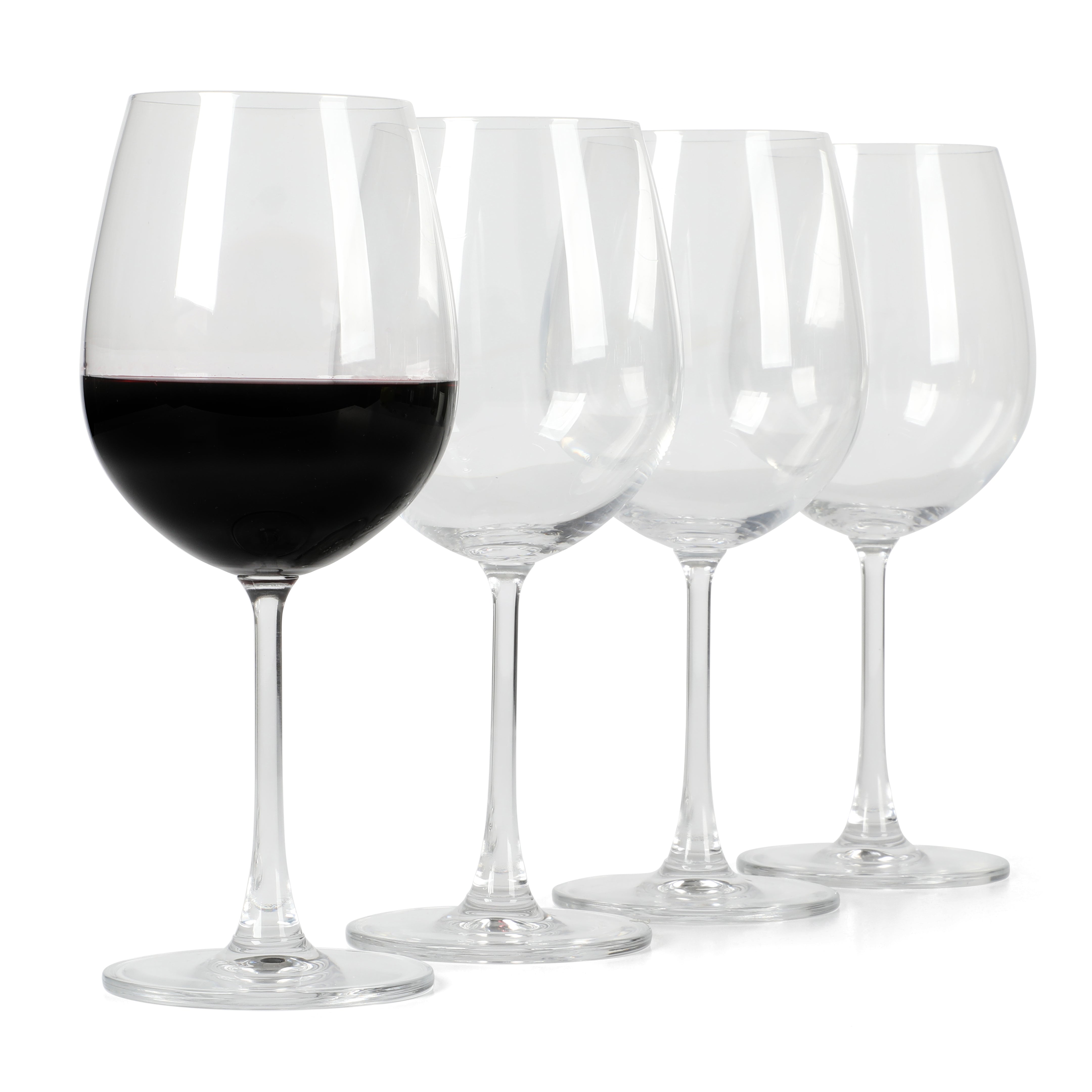 Wine Glasses - Red Wine Glasses Set of 4 Hand Blown Crystal Wine