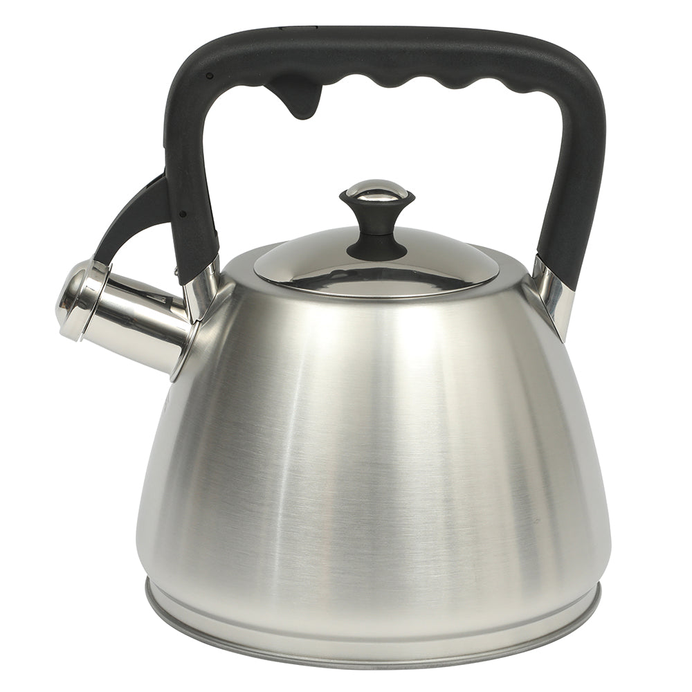 Mr. Coffee Armidale Large 2.5QT Brushed Stainless Steel Whistling Tea Kettle