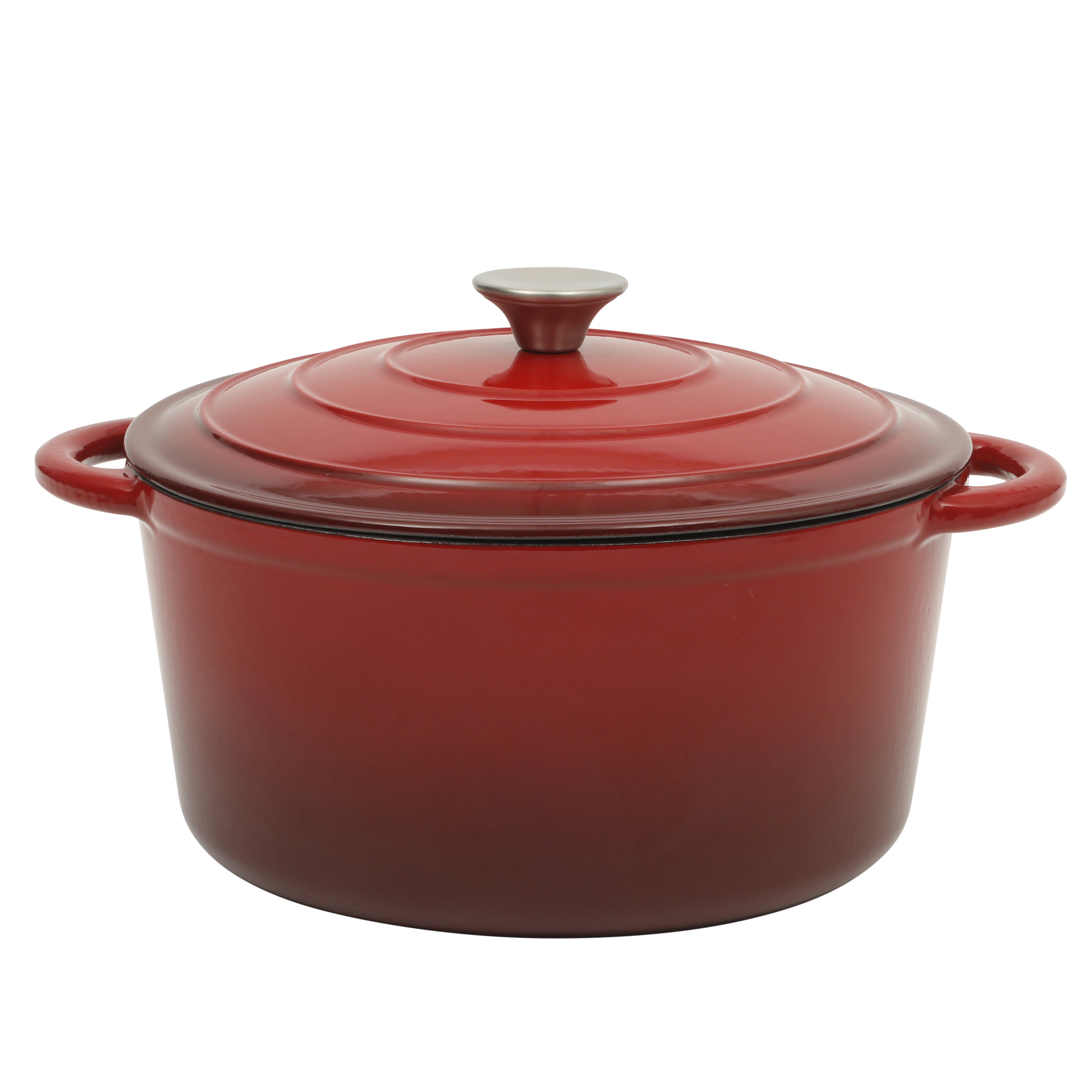 Gibson Home Addlestone 7 Quart Enameled Cast Iron Dutch Oven