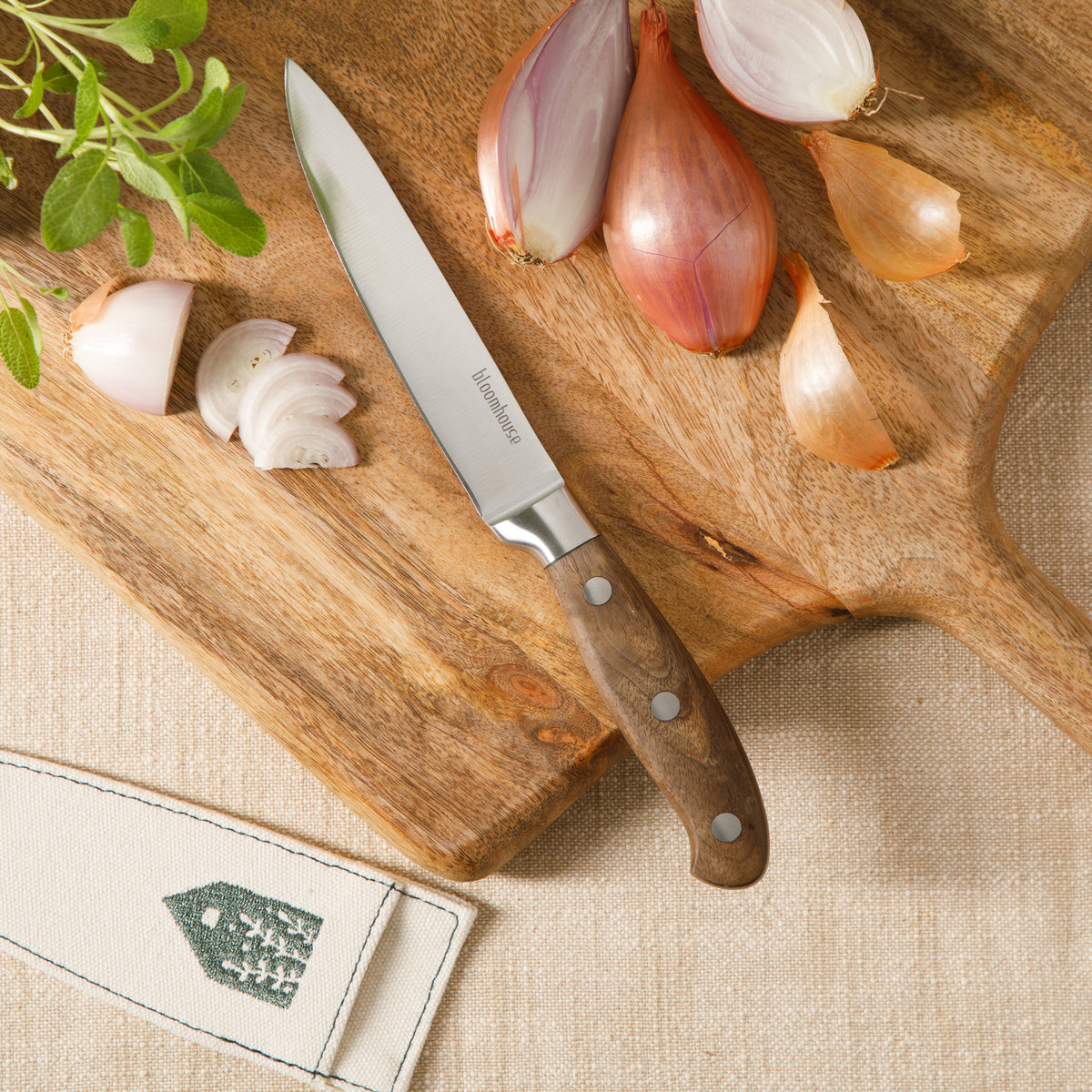 Bloomhouse 5-Inch Utility Knife, Walnut Wood Forged, photo 2