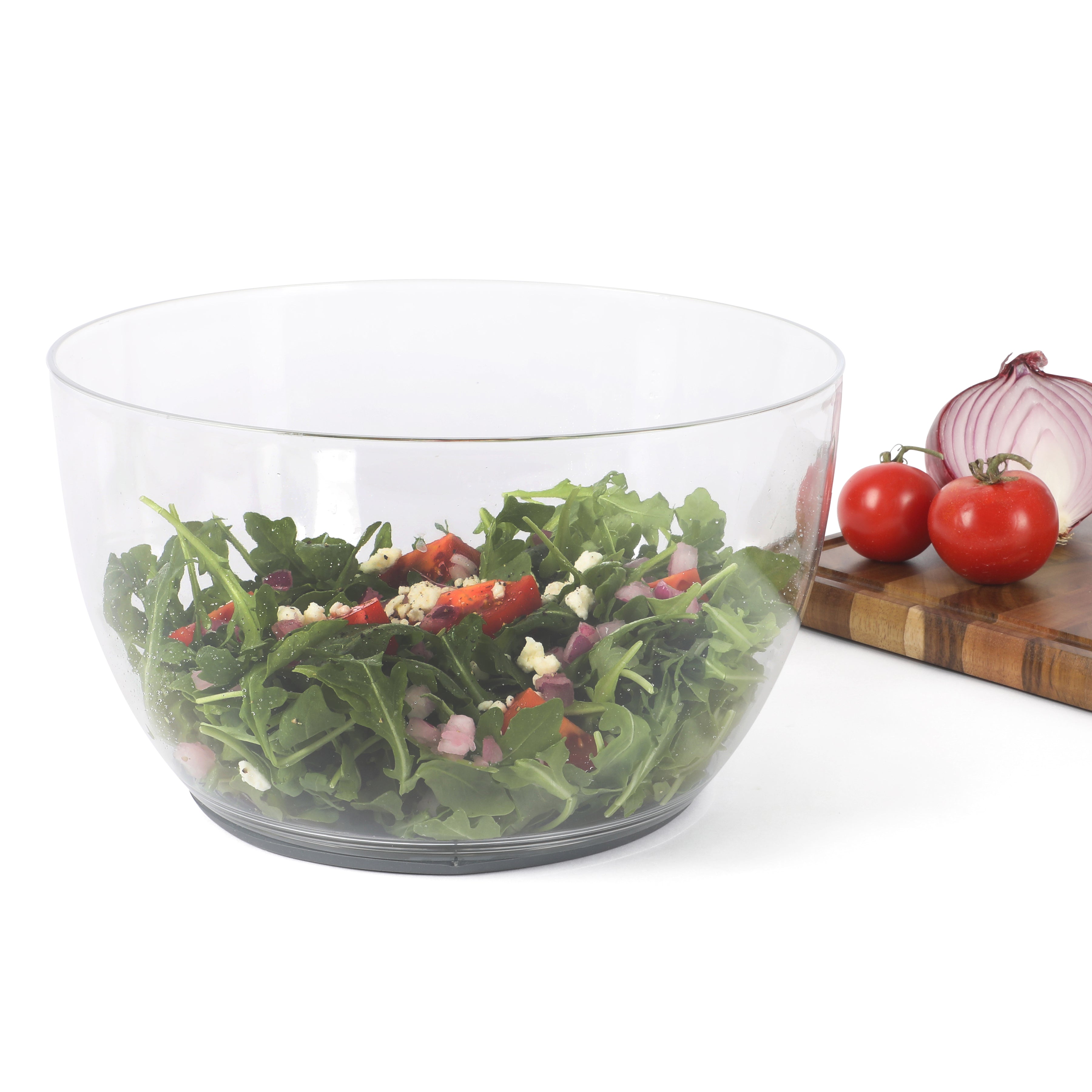 Calphalon Aero 6.3 Qt Salad Spinner, Fruit Washer, Fruit Washing Bowl with Strainer, Vegetable Cleaner, Salad Cleaner, Lettuce Washer