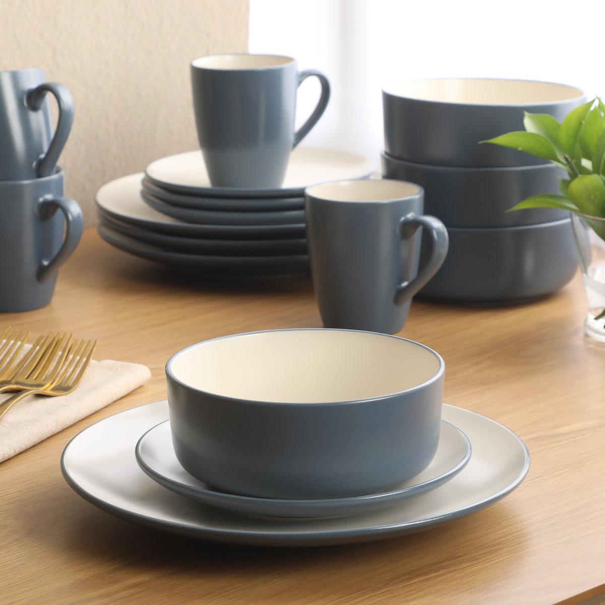 Gibson Elite Oxford 16-Piece Dinnerware Set, photo 2