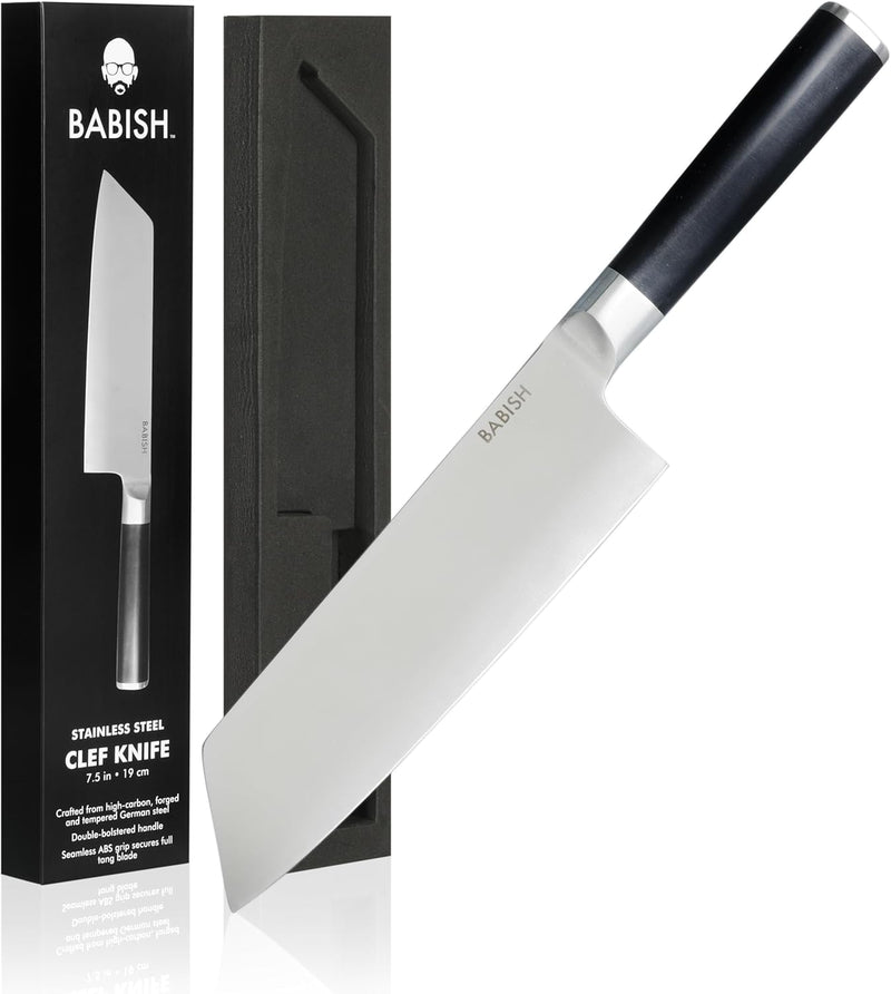 Babish High Carbon German Steel 7.5 Inch Clef Knife