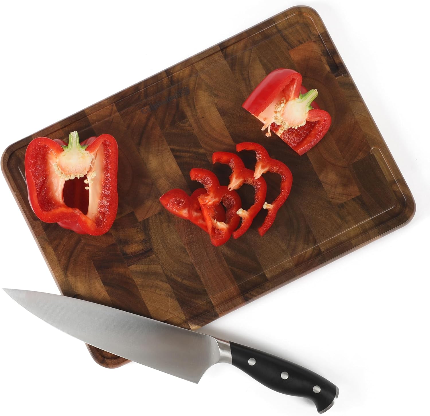 Calphalon Edge Guard End Grain Acacia Wood Cutting Board