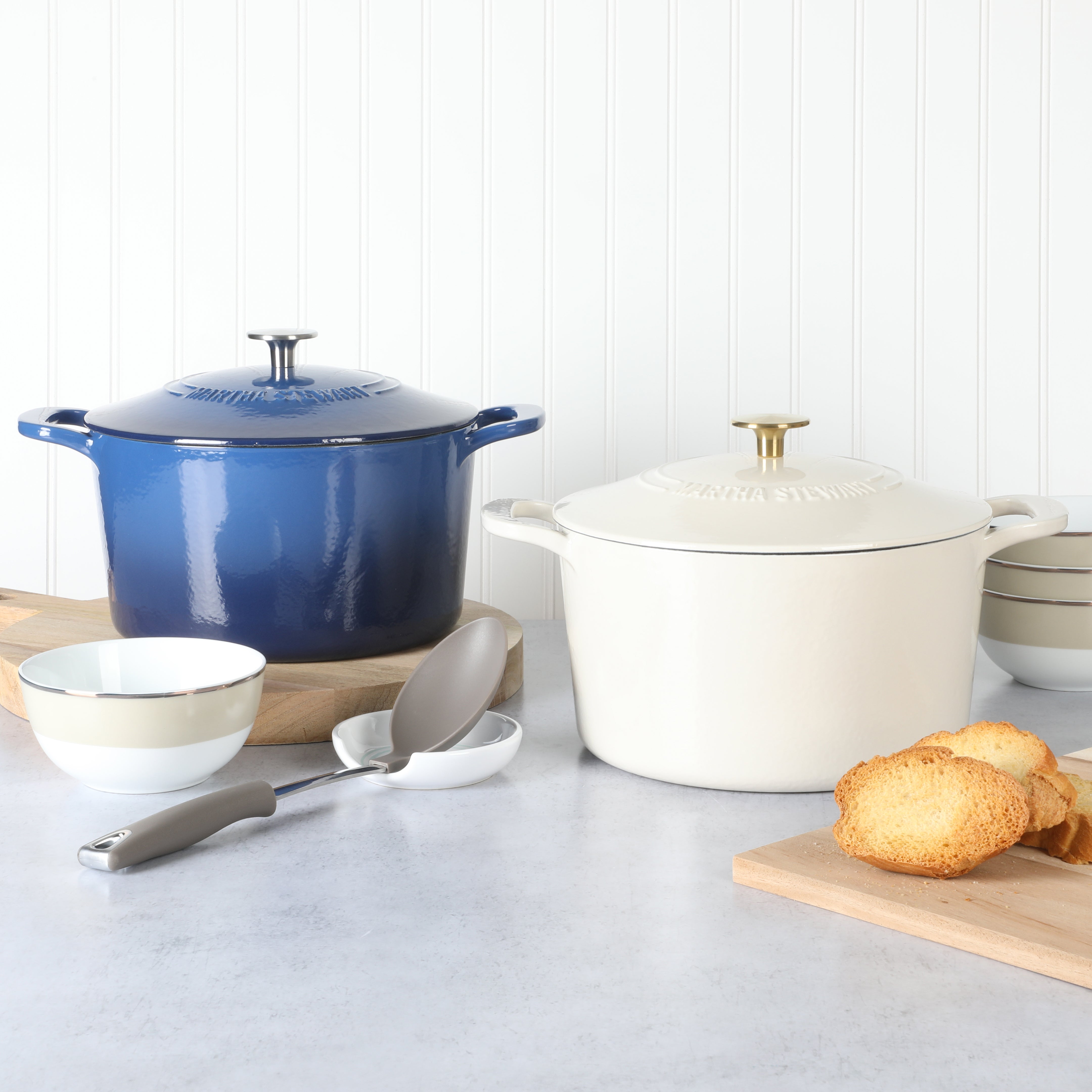 Martha Stewart Gatwick 7-Quart Enameled Cast Iron Dutch Oven