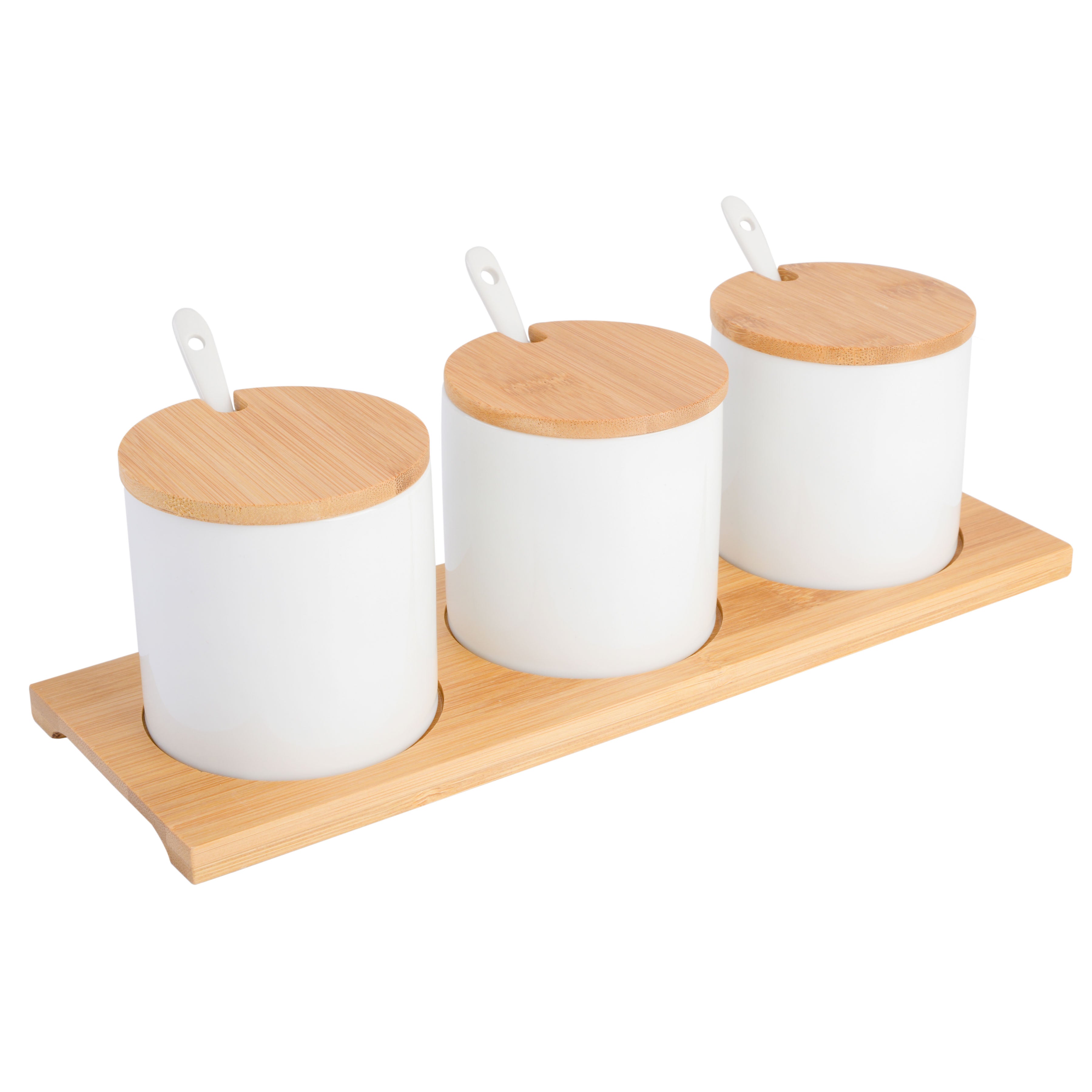 Gibson Home Gracious Dining 10 Piece Condiment Jars w/ Spoon and Lid Set