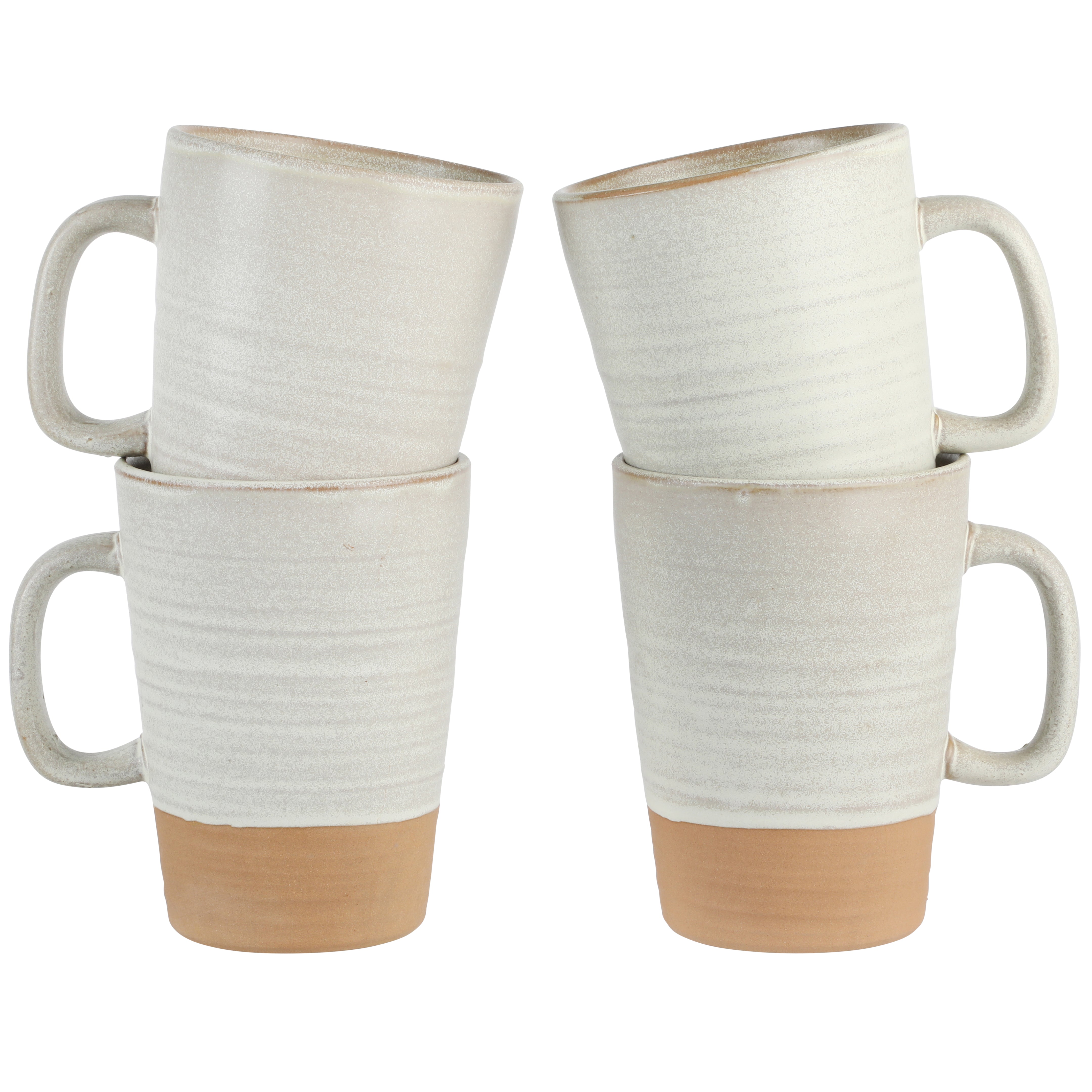 Gibson Elite Dreamweaver 4-Pack Terracotta Reactive 17oz Mug Set