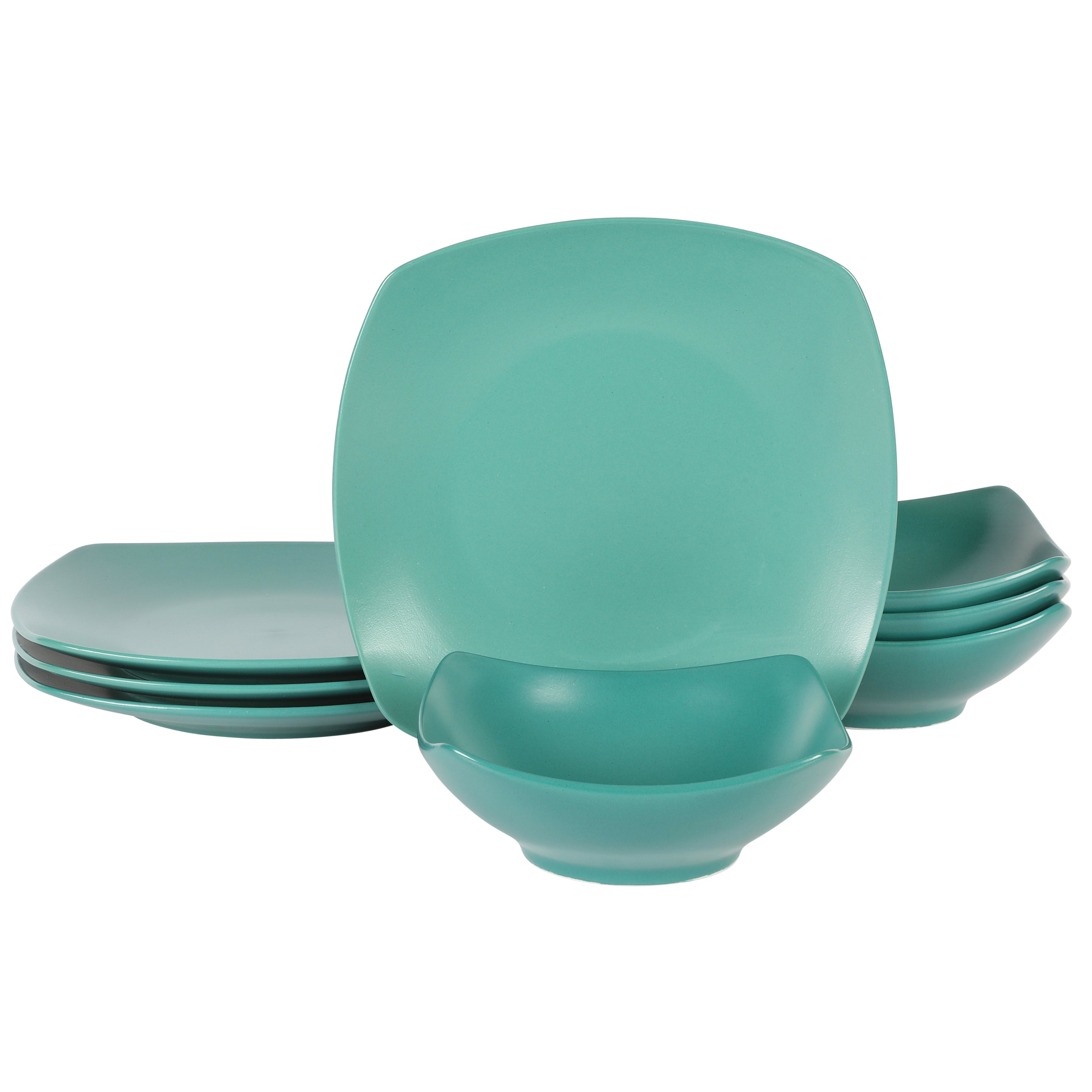 Gibson Home Zen Buffet Matte Porcelain 8-Piece Dinnerware Set