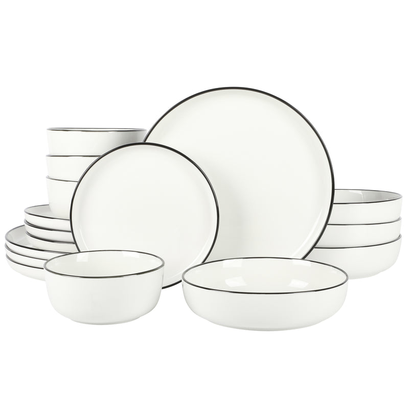 Gibson Home Oslo 16 Piece Porcelain Dinnerware Set