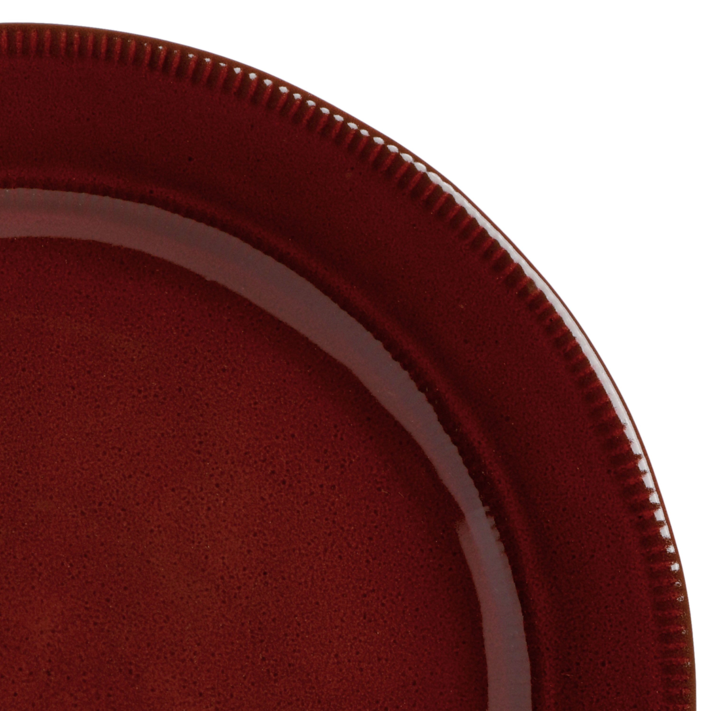 Gibson Elite Terranea 18-Piece Terracotta Reactive Dinnerware Set