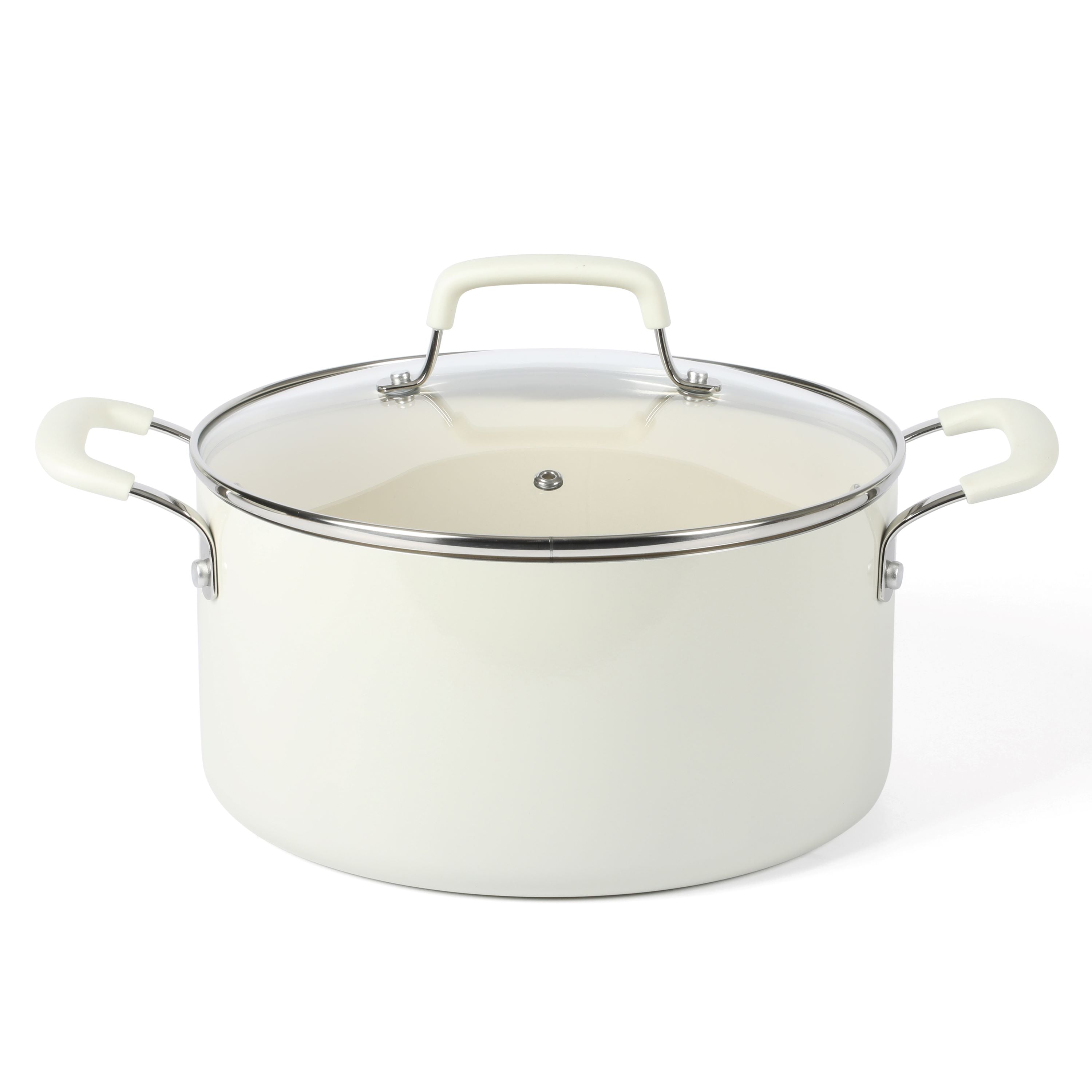 Martha Stewart Everyday Charlemont 12-Inch Linen Aluminum Fry Pan