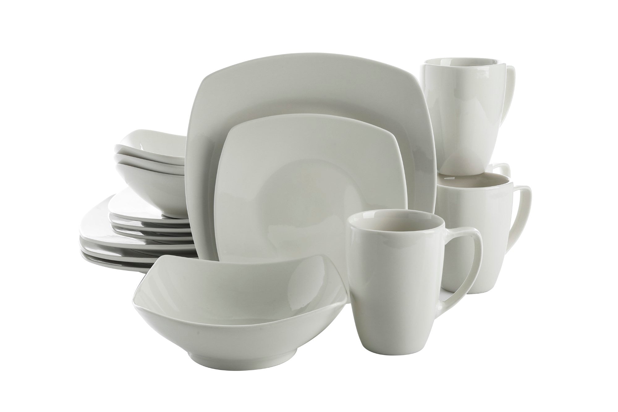 Gibson Home Zen Buffet 16-Piece Porcelain Dinnerware Set