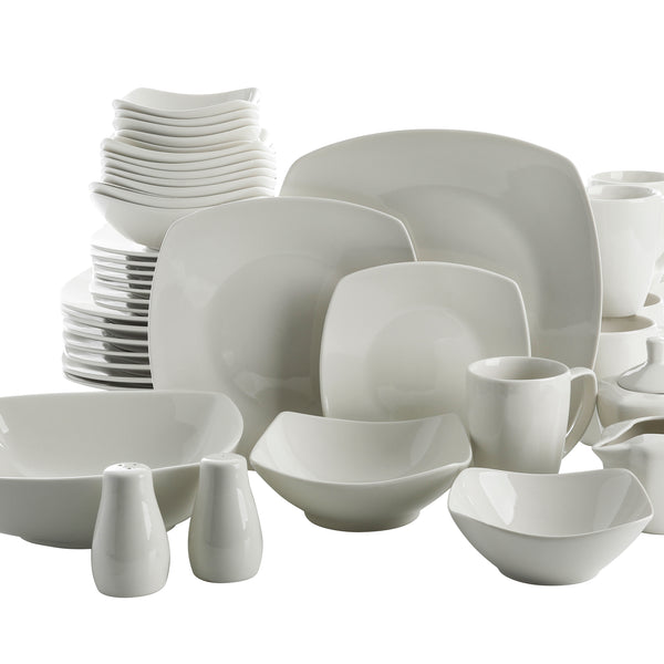 Gibson Home Zen Buffet 39-Piece Porcelain Expanded Dinnerware Set