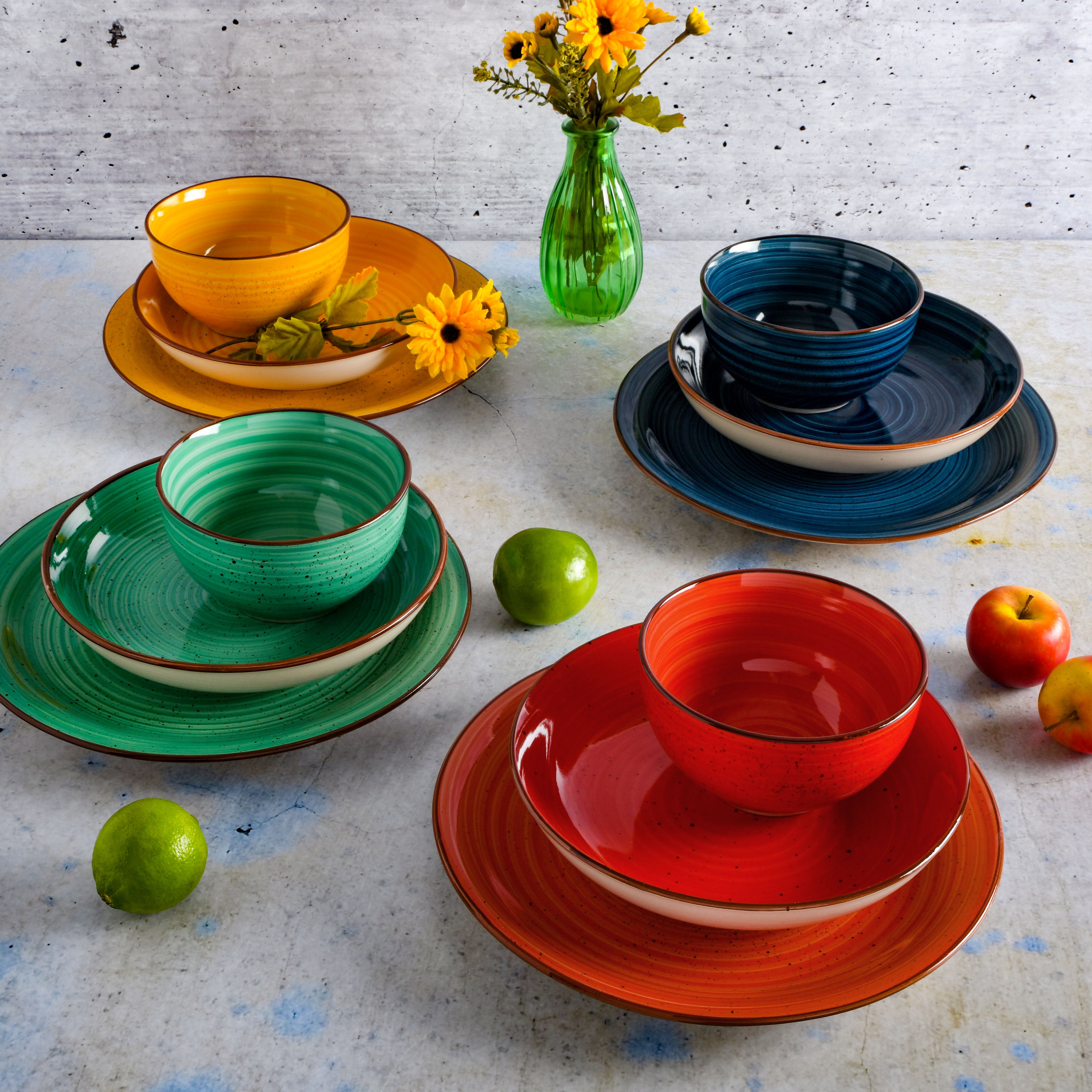 Colorful dishware shop