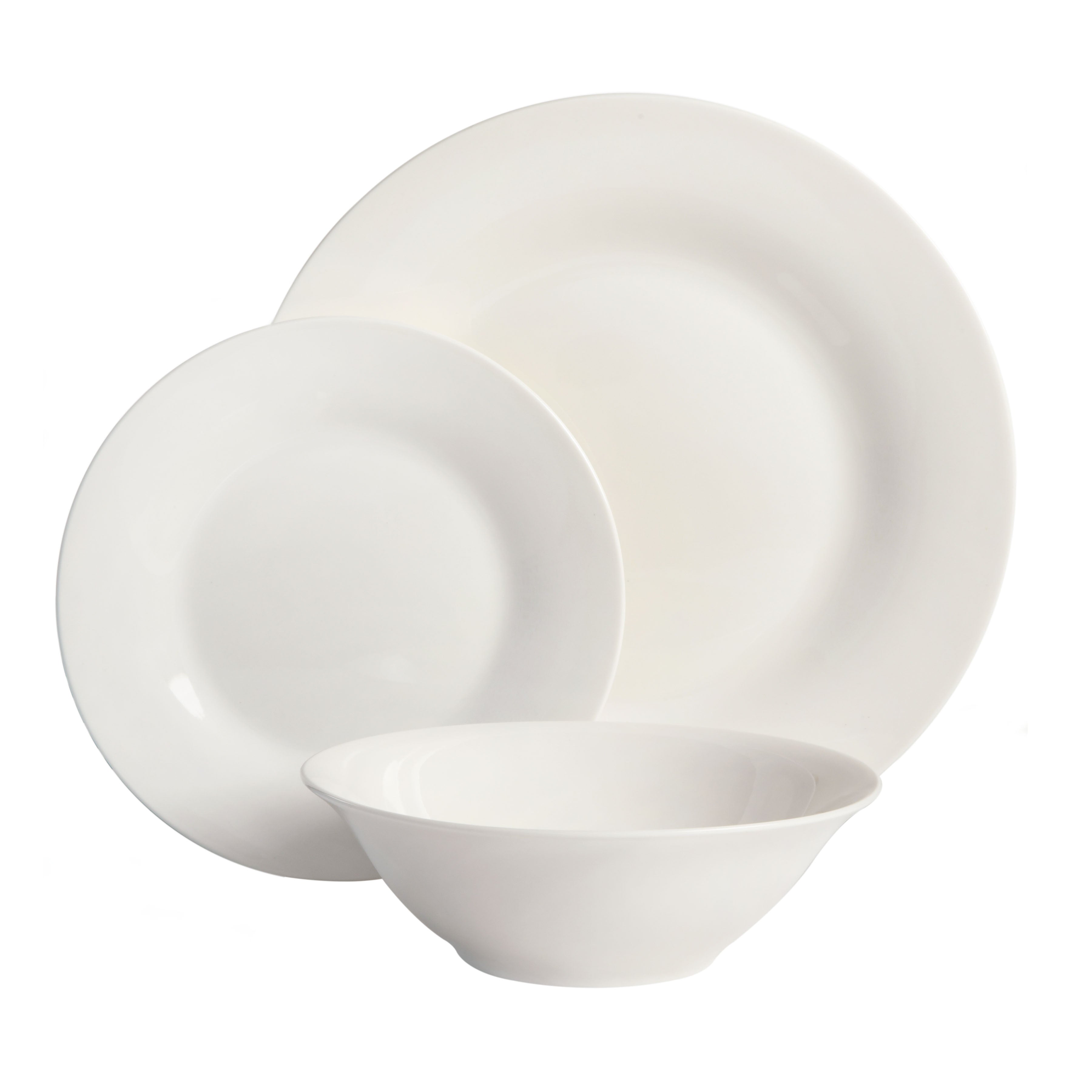 Gibson Home Everyday Round 12-Piece Fine Ceramic Dinnerware Set