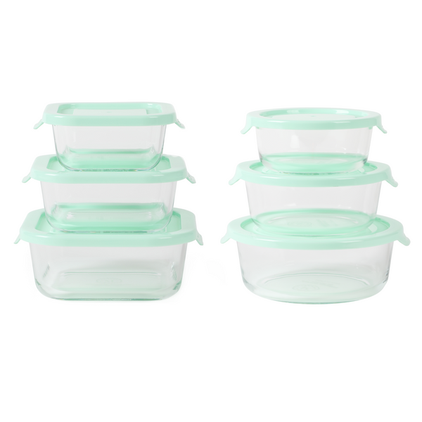  GULFLIN Small Glass Food Storage Containers 12 Pack
