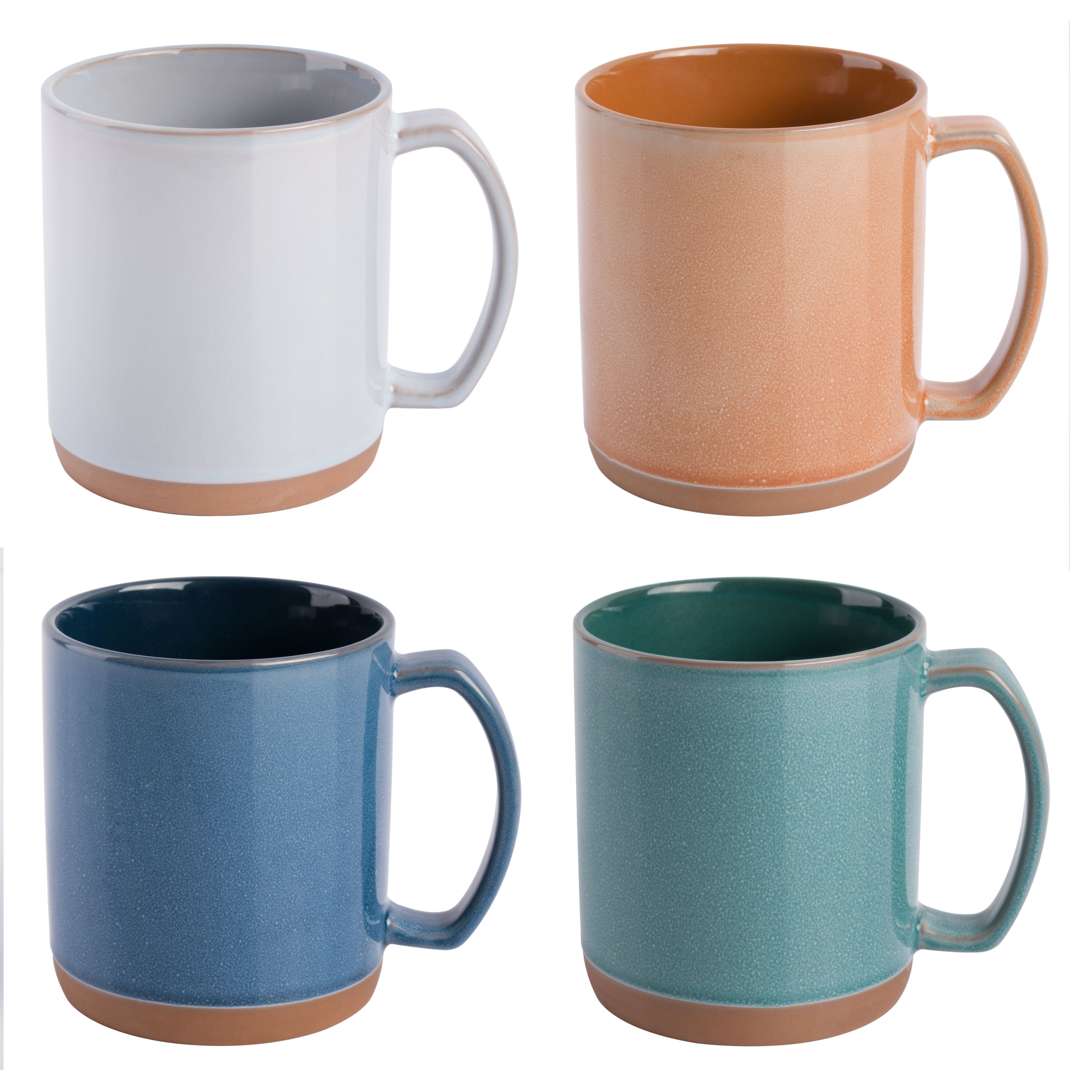 Mr. Coffee Dorsey 4-Piece 18.5oz Assorted Color Mug Set