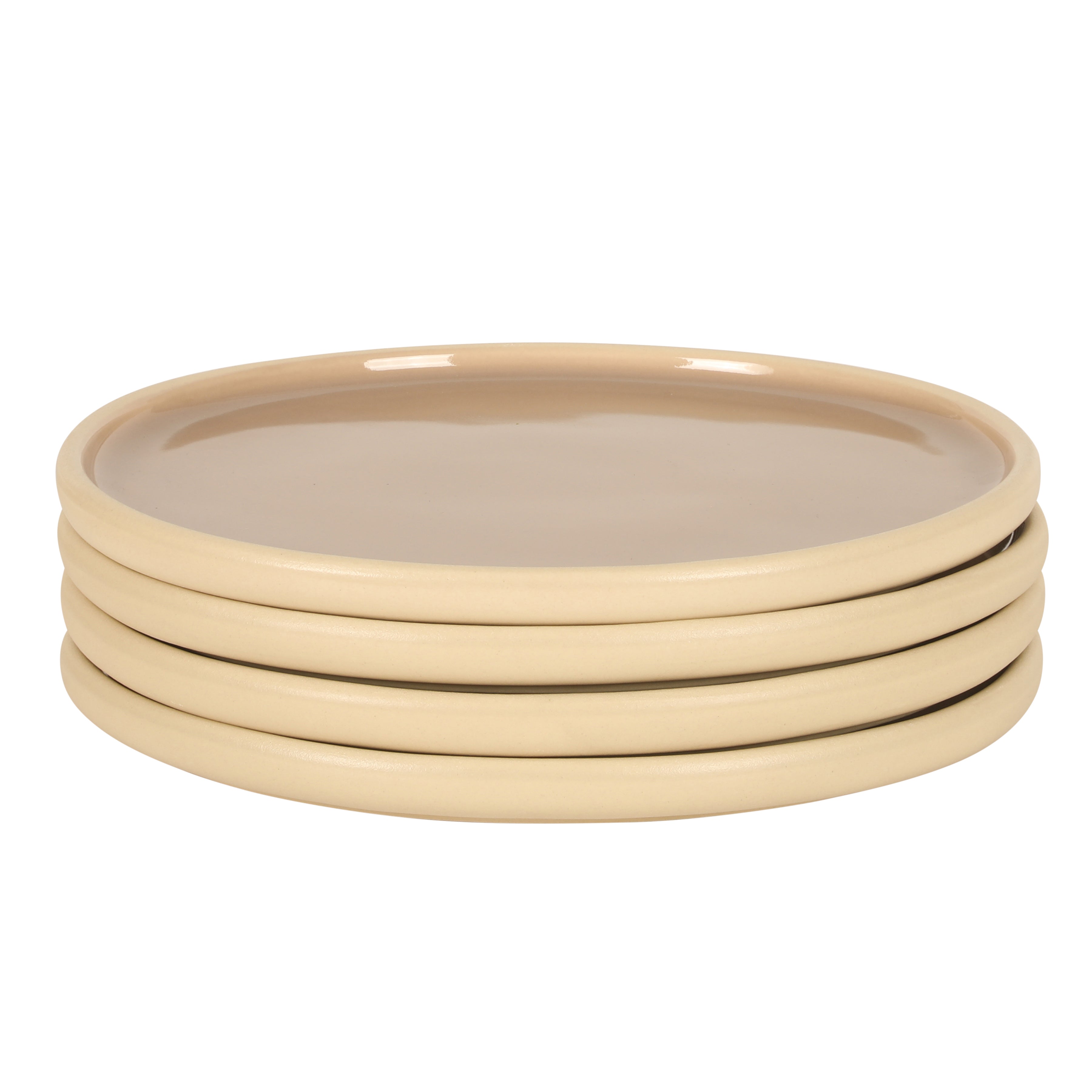 Gibson Elite - Made in Portugal - Port Gaia 10.2 Inch Dinner Plates Set of 4 - Reactive Glaze Dish Set