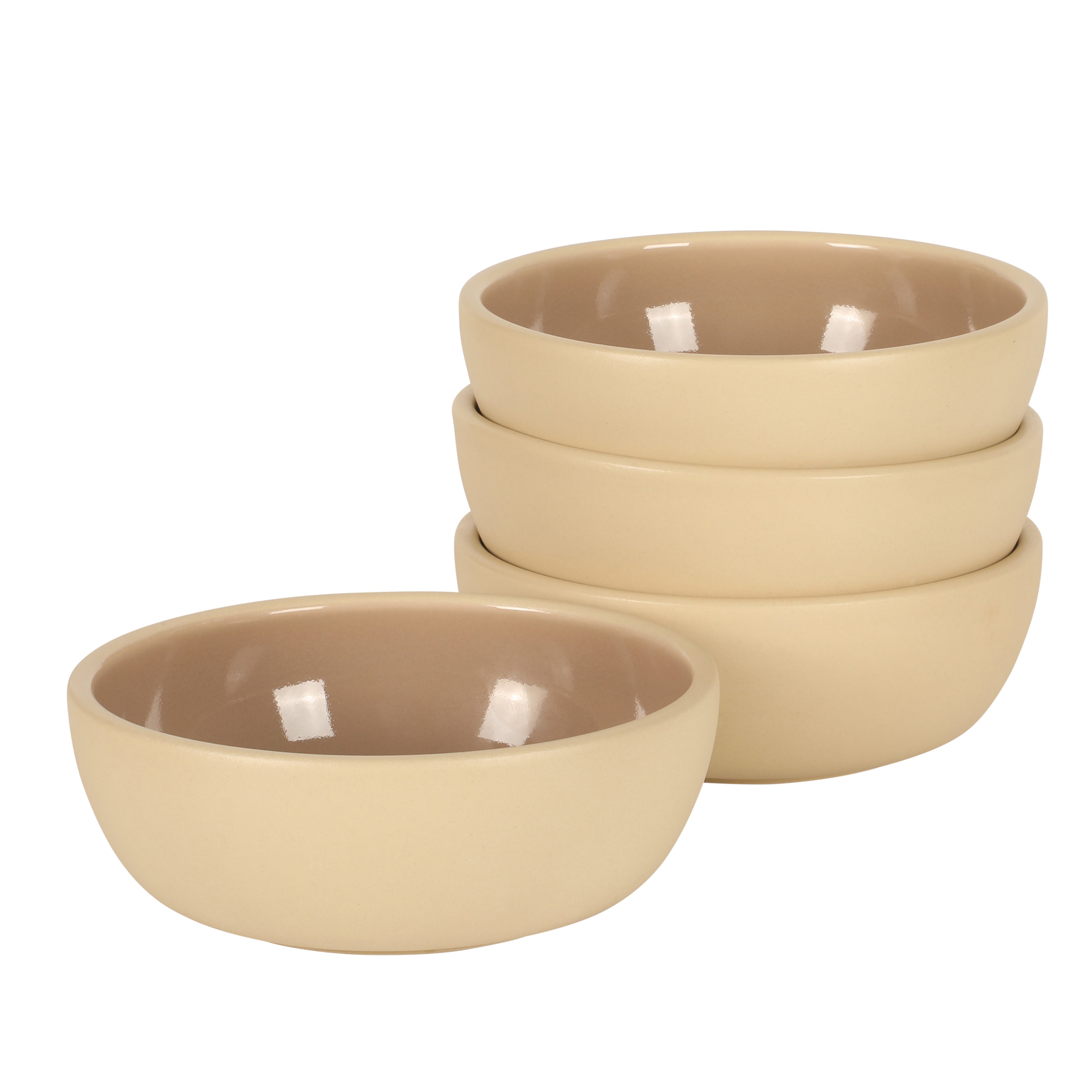 Gibson Elite - Made in Portugal -  Port Gaia 4 Piece Cereal Bowl Set, 6.2” Stoneware Bowls, Reactive Glaze Finish, Soup, Dessert & Snack Bowls, Microwave & Dishwasher Safe