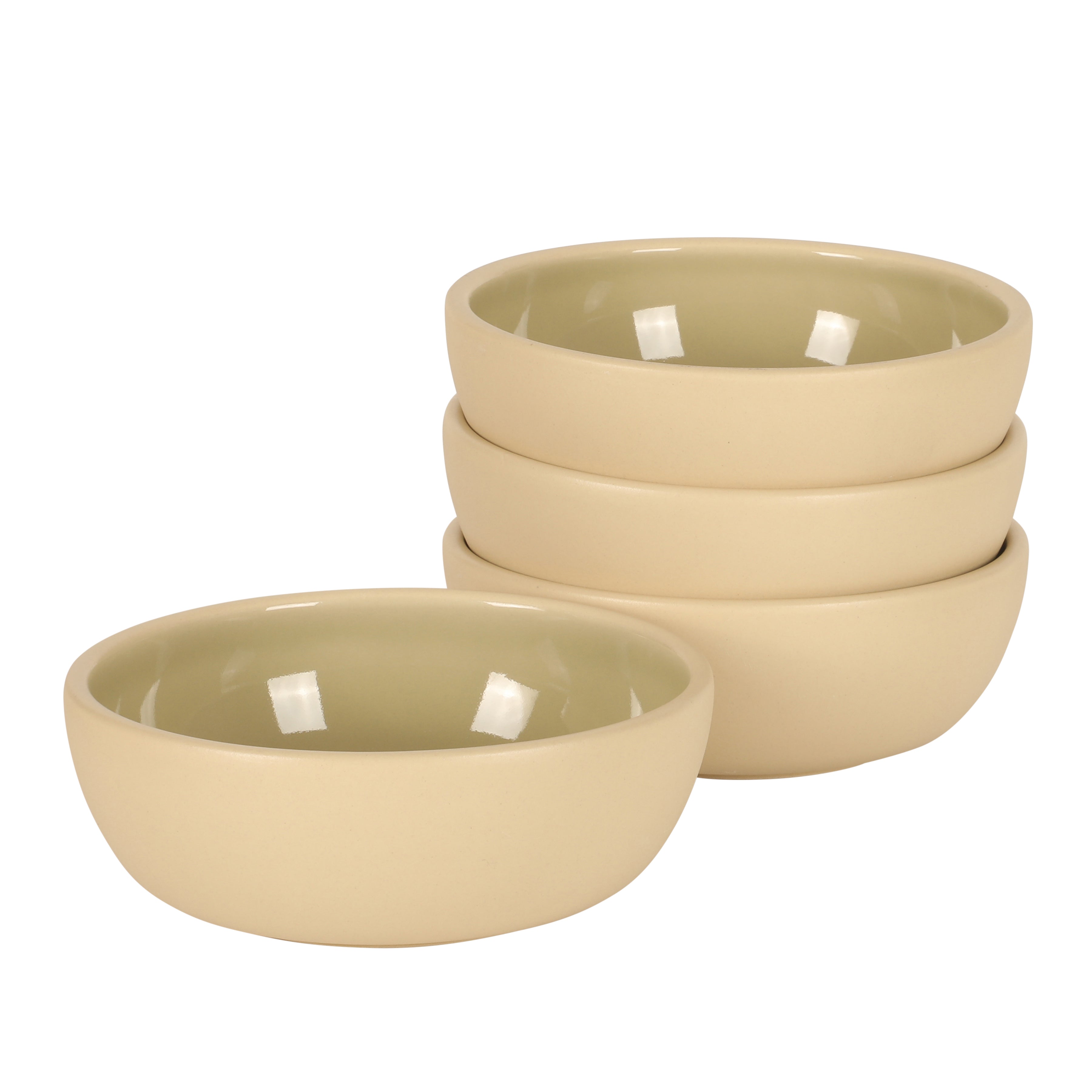 Gibson Elite - Made in Portugal -  Port Gaia 4 Piece Cereal Bowl Set, 6.2” Stoneware Bowls, Reactive Glaze Finish, Soup, Dessert & Snack Bowls, Microwave & Dishwasher Safe