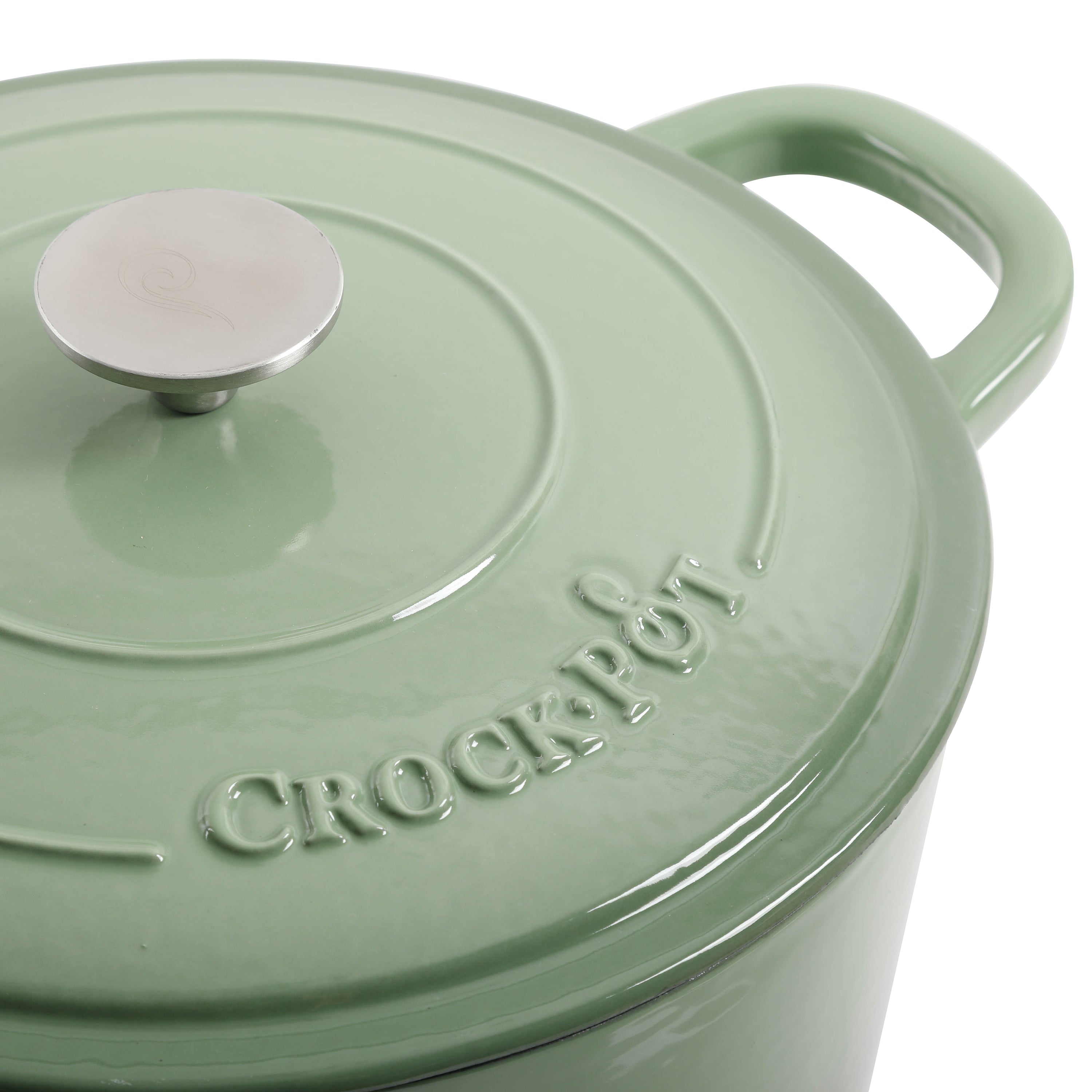 Crock-Pot 7-Quart Cast Iron Dutch Oven, 12 Colors