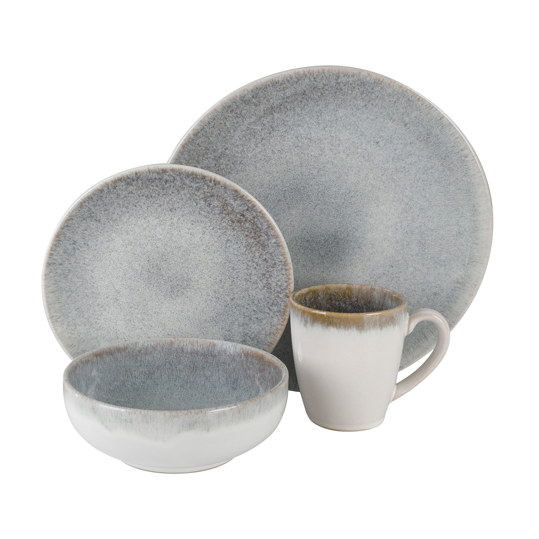 Gibson Elite Kashmir 16-Piece Reactive Stoneware Dinnerware Set