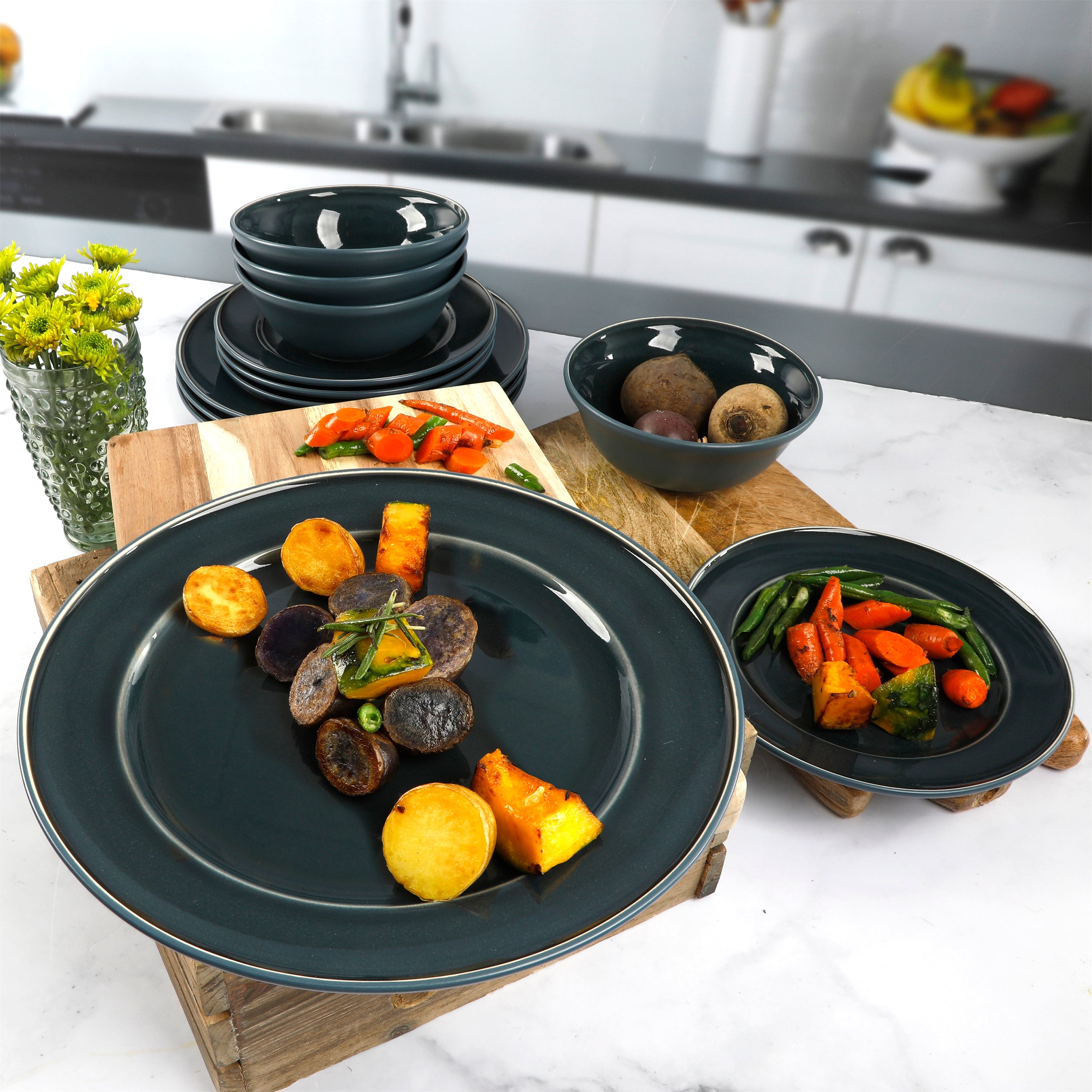 12 plates dinner outlet set