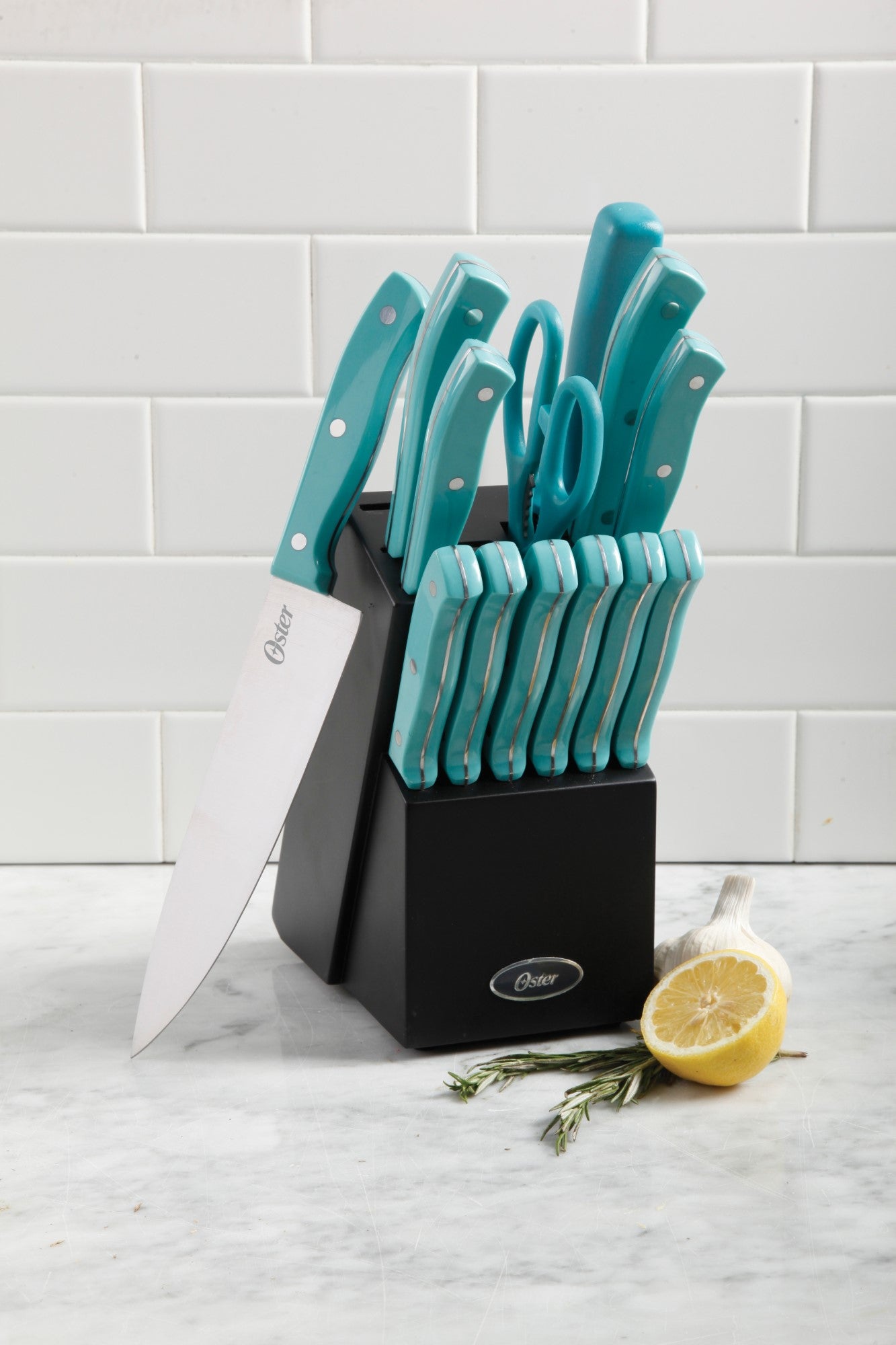 Oster Slice Craft 4 Piece Cutlery Set With Cutting Board Black - Office  Depot