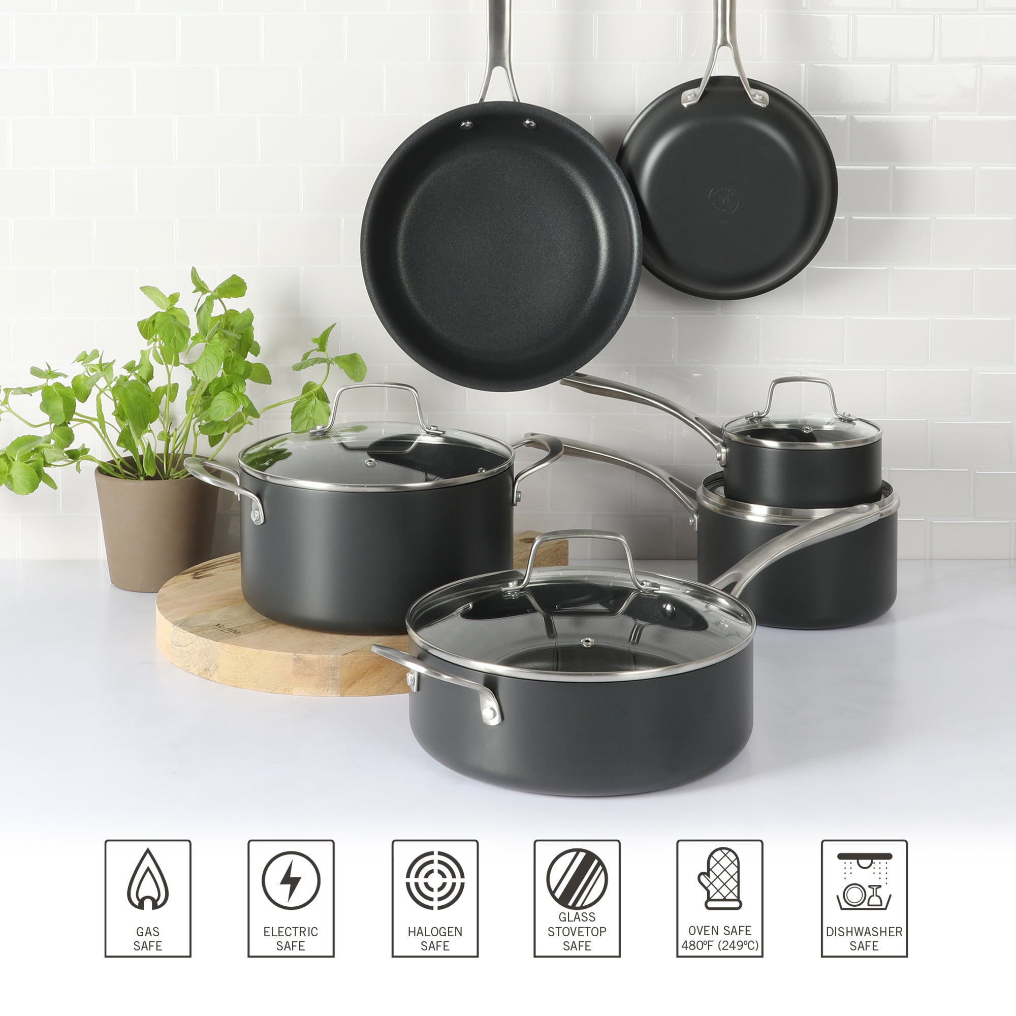 Martha Stewart 14-Piece Nonstick Aluminum Cookware Set
