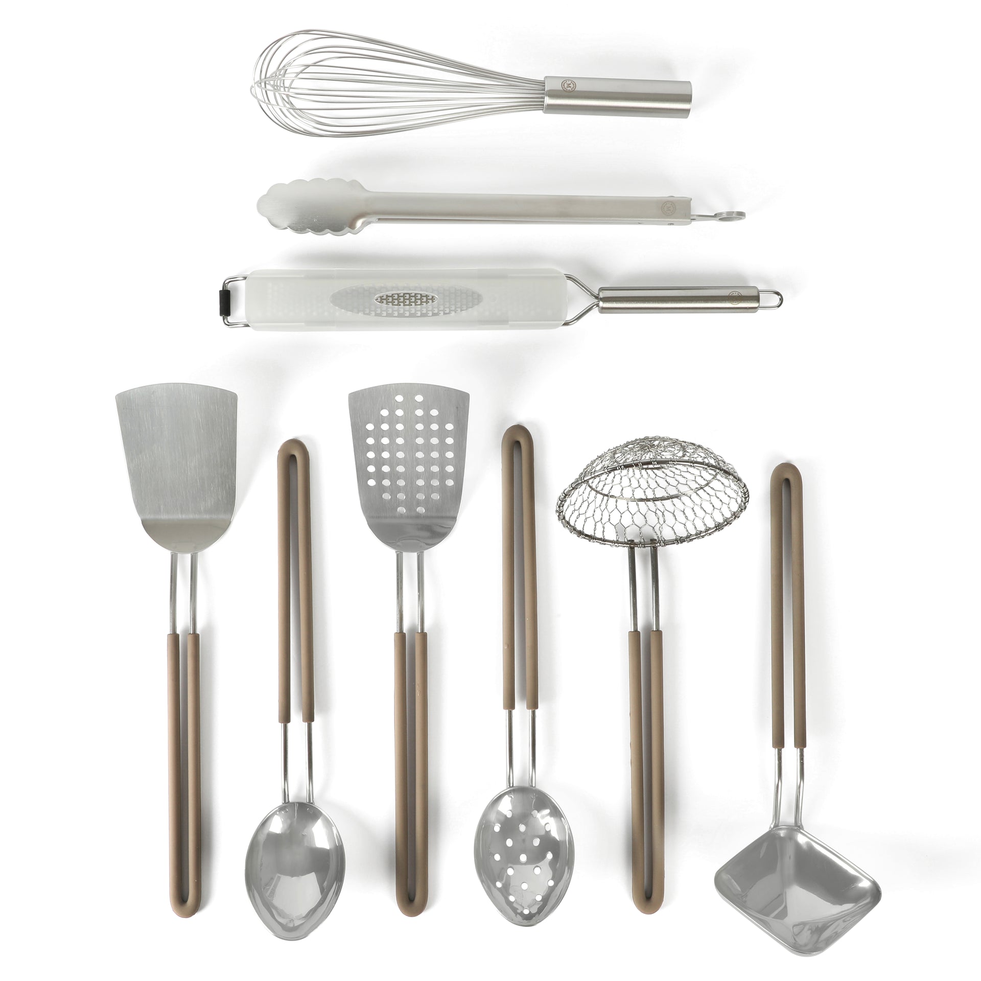 Martha Stewart 9-Piece Stainless Steel Prep & Serve Kitchen Gadgets and Tool Set