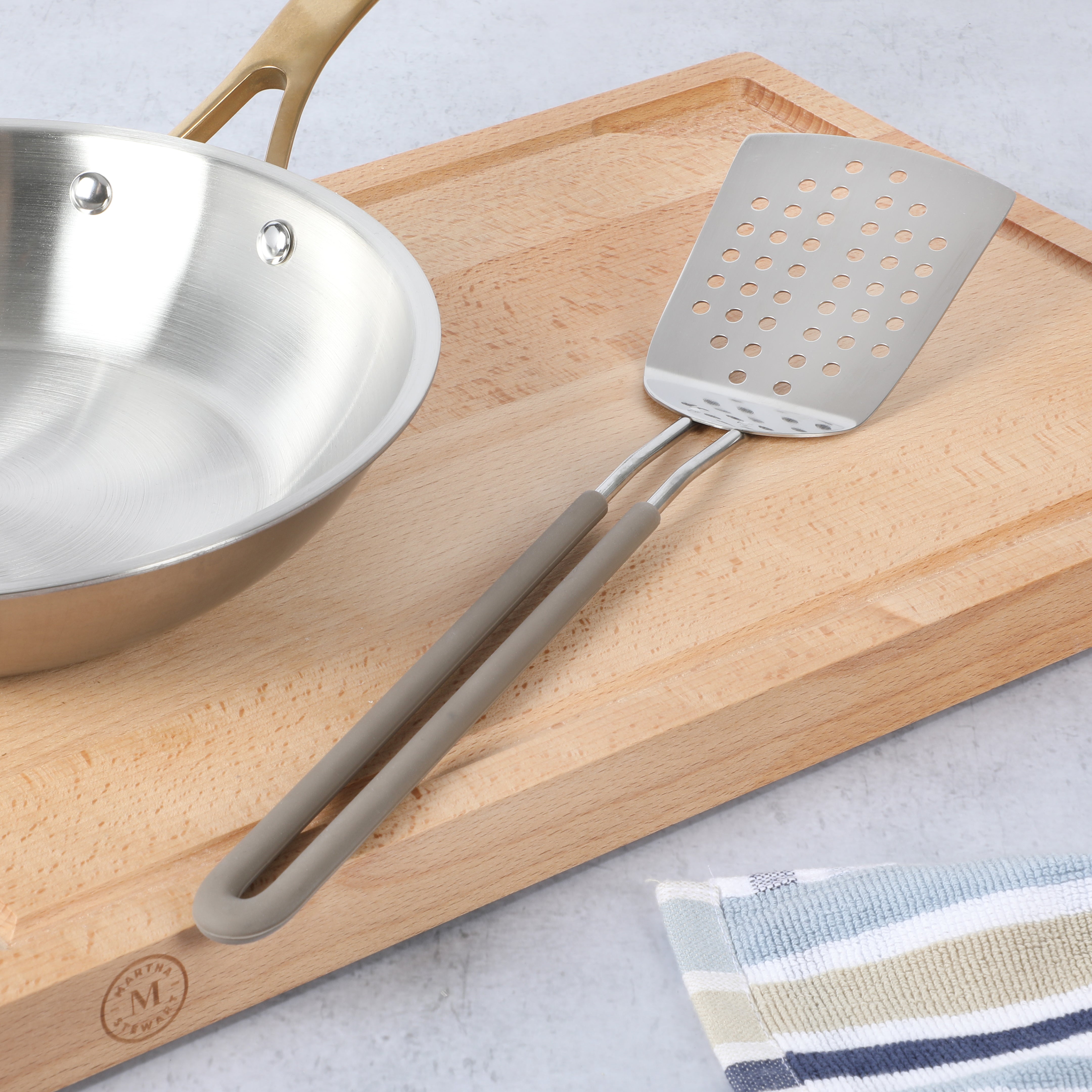 Martha Stewart 9-Piece Stainless Steel Prep & Serve Kitchen Gadgets and Tool Set