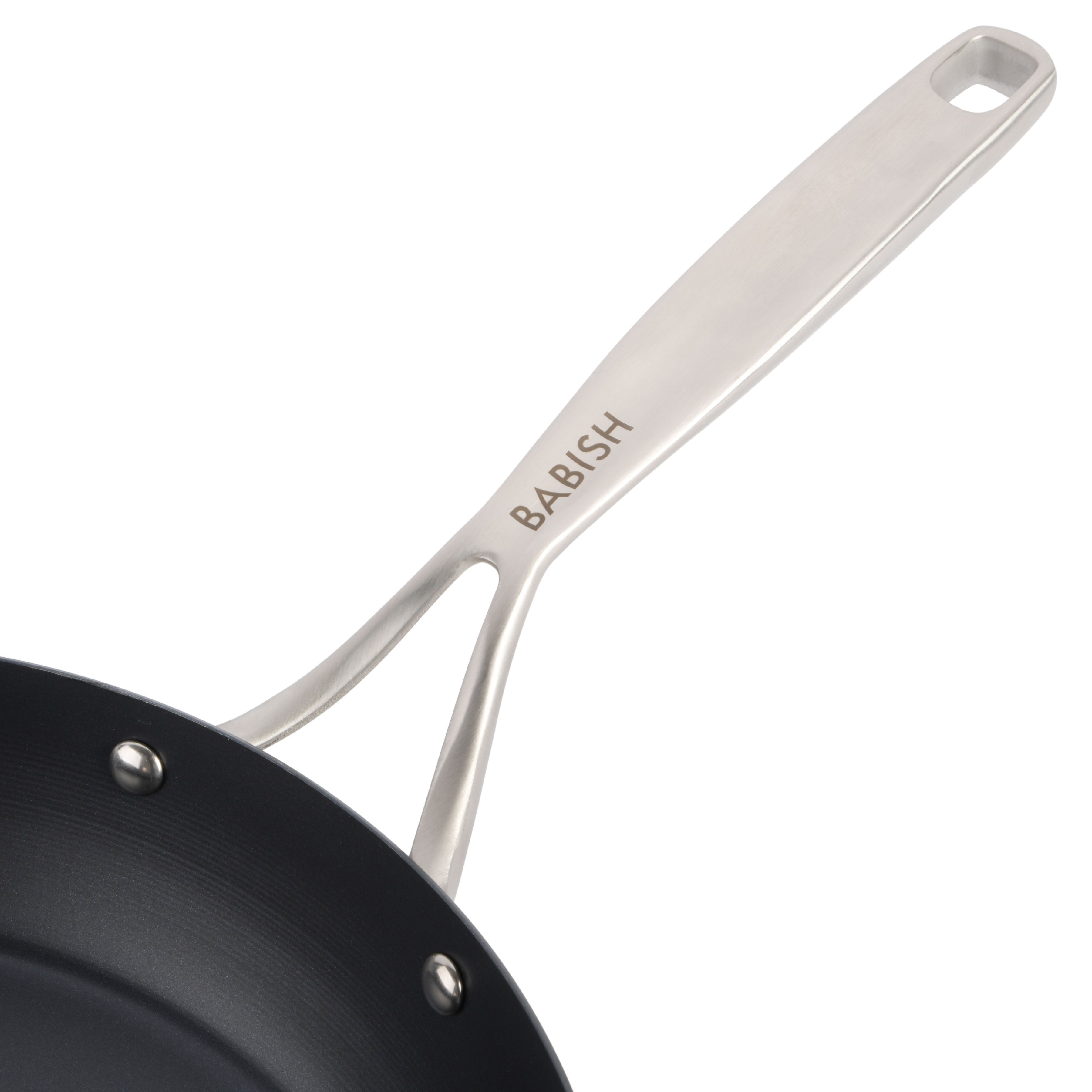 Babish 10 inch Stainless Steel Triply Professional Grade Fry Pan