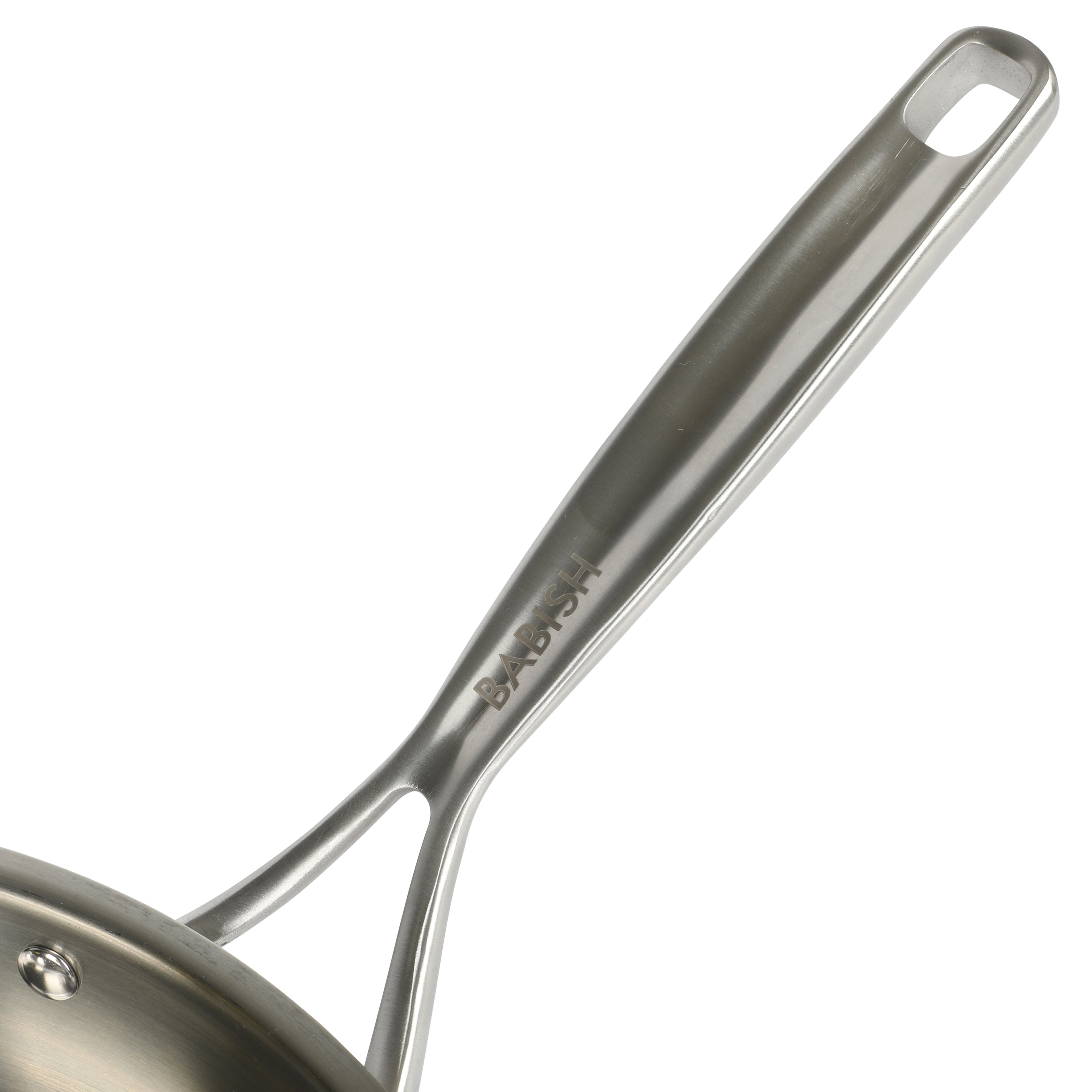 Babish 12-Inch Triply Stainless Steel Fry Pan with Lid - Thumbnail 5