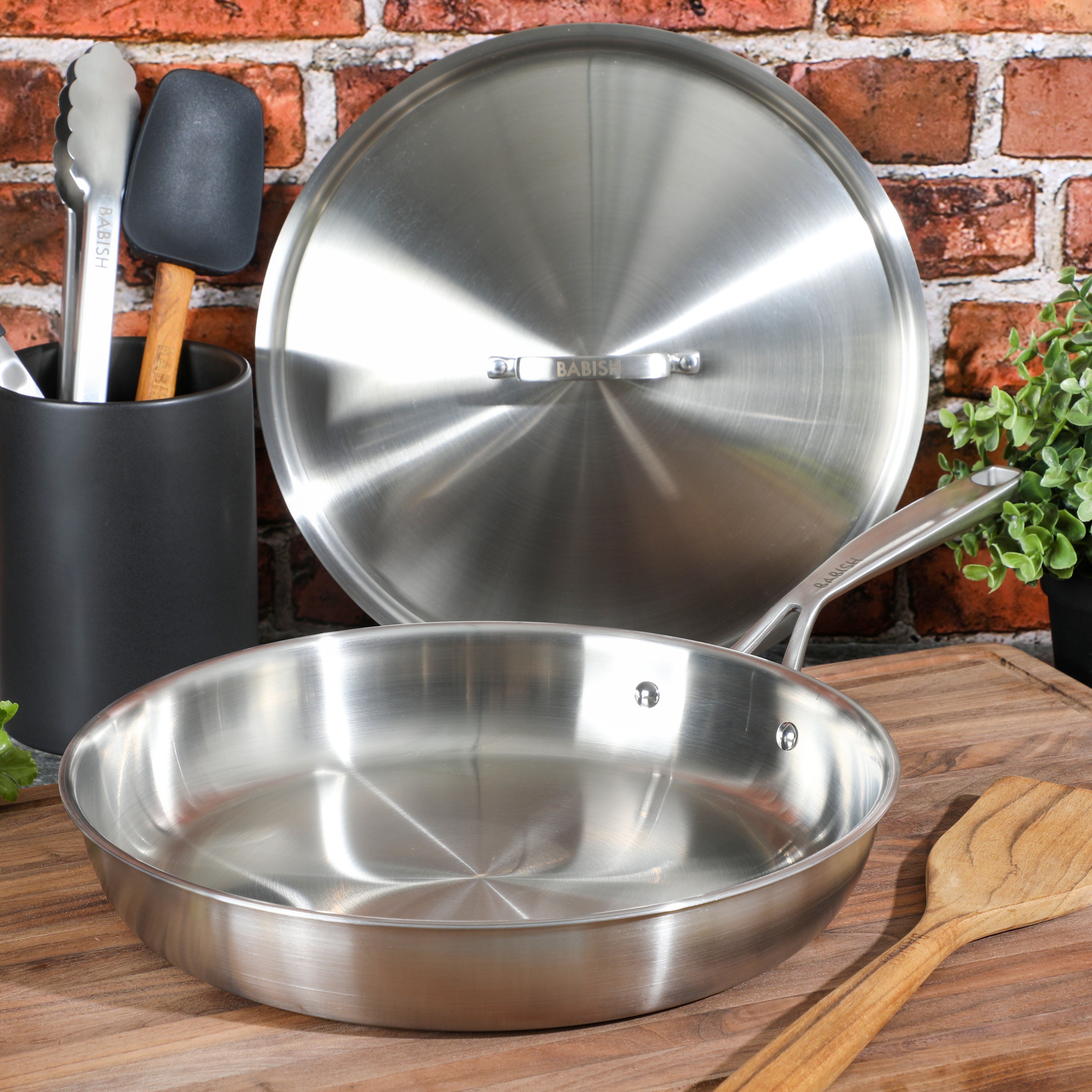 Babish 12 Inch Stainless Steel TriplyBabish 12 Inch Stainless Steel Triply  