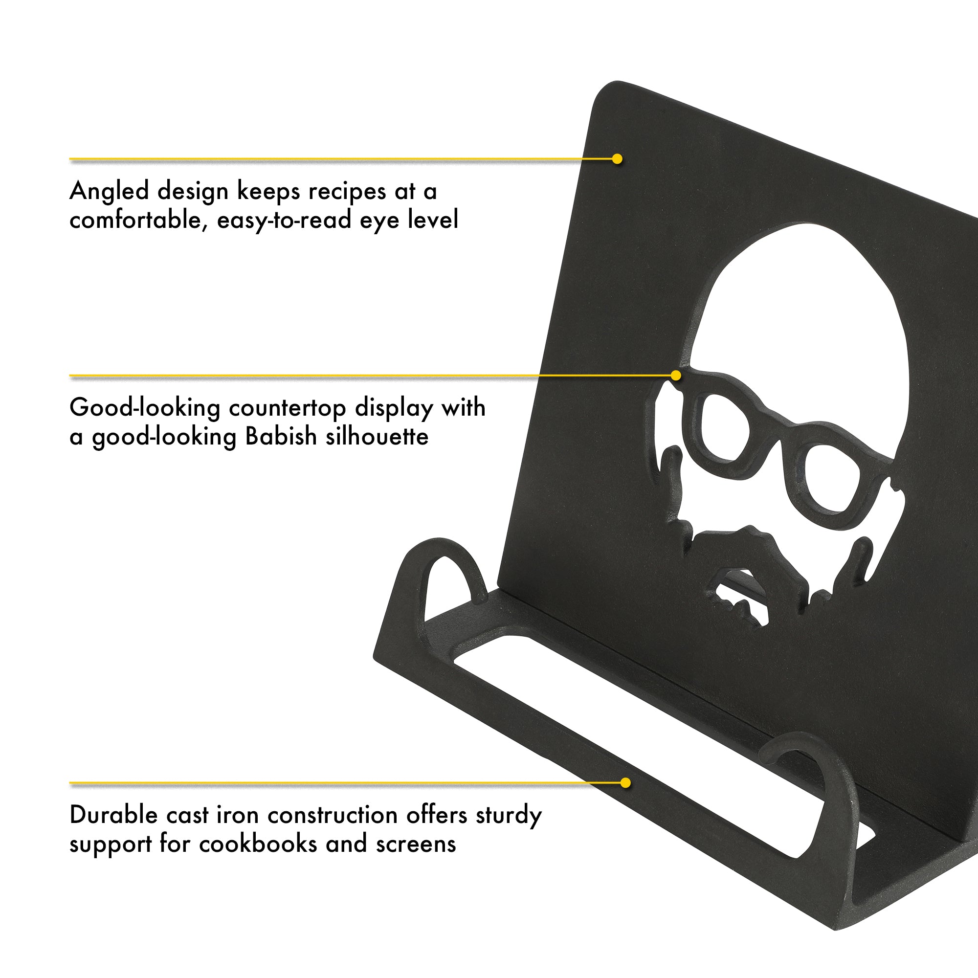 Babish Cast Iron Cookbook Holder