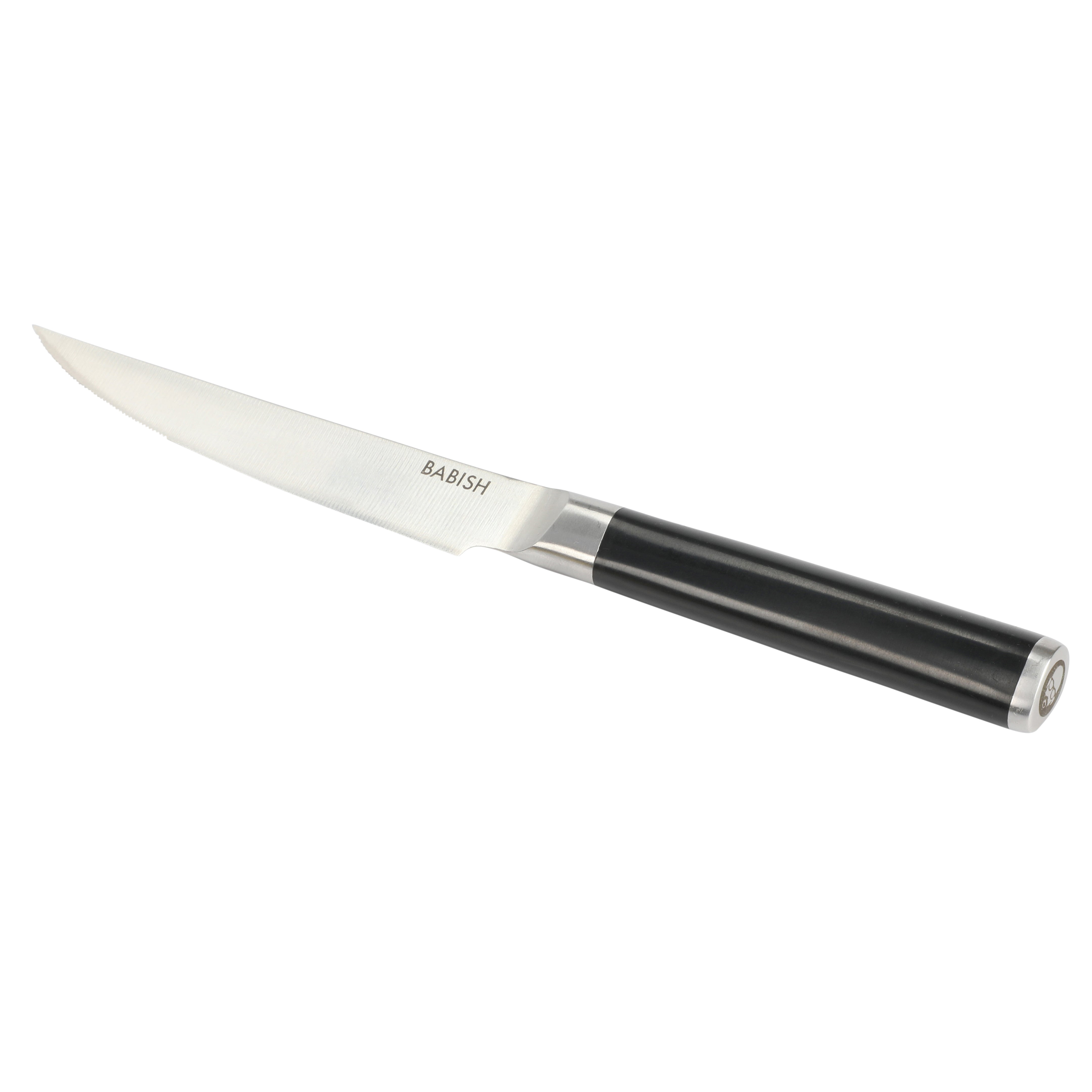 Babish High-Carbon 1.4116 German Steel 5" Steak Knife Set 4-Pack